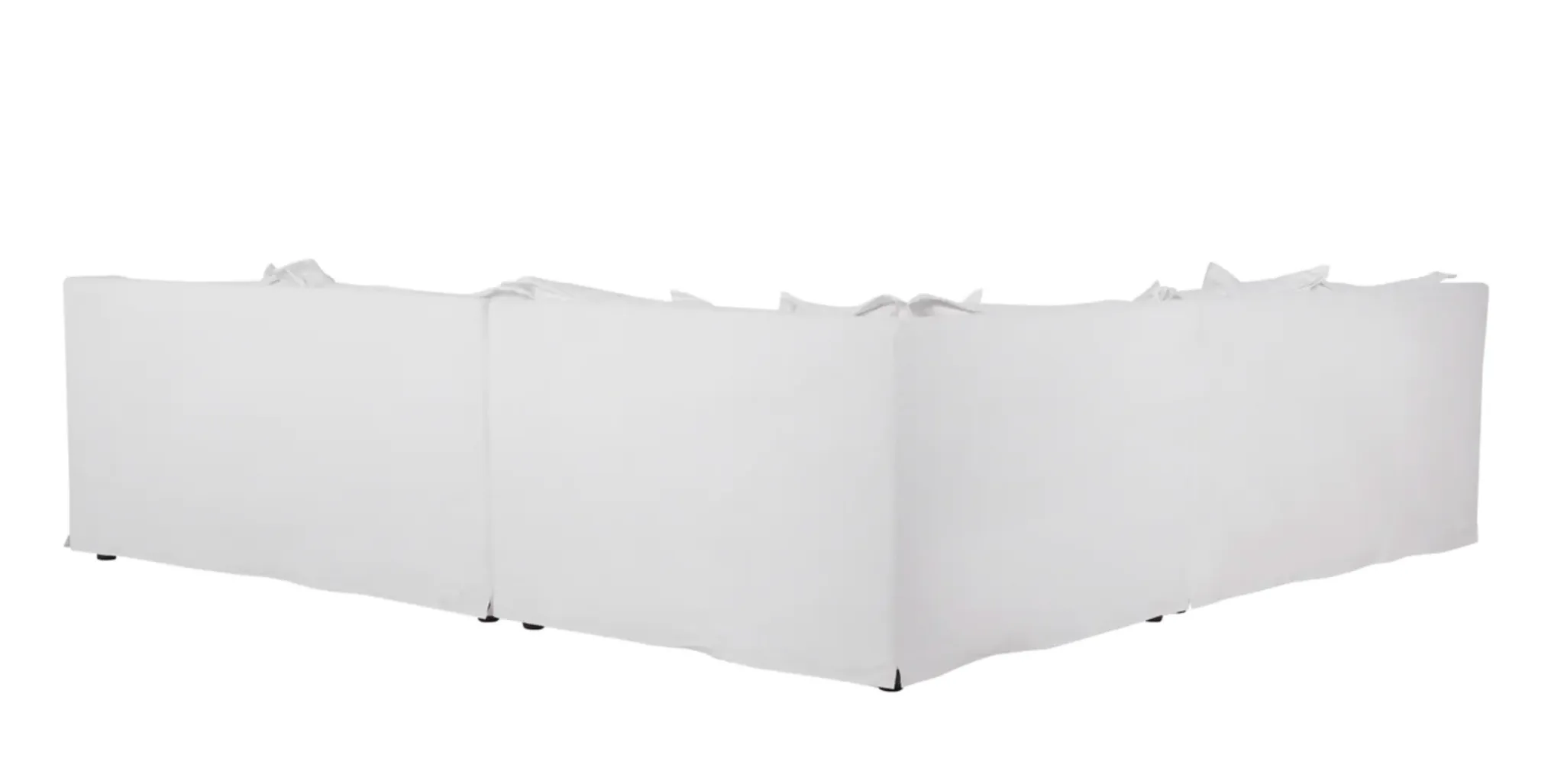 St. Lucia 3pc Two-Arm Slipcovered Sectional