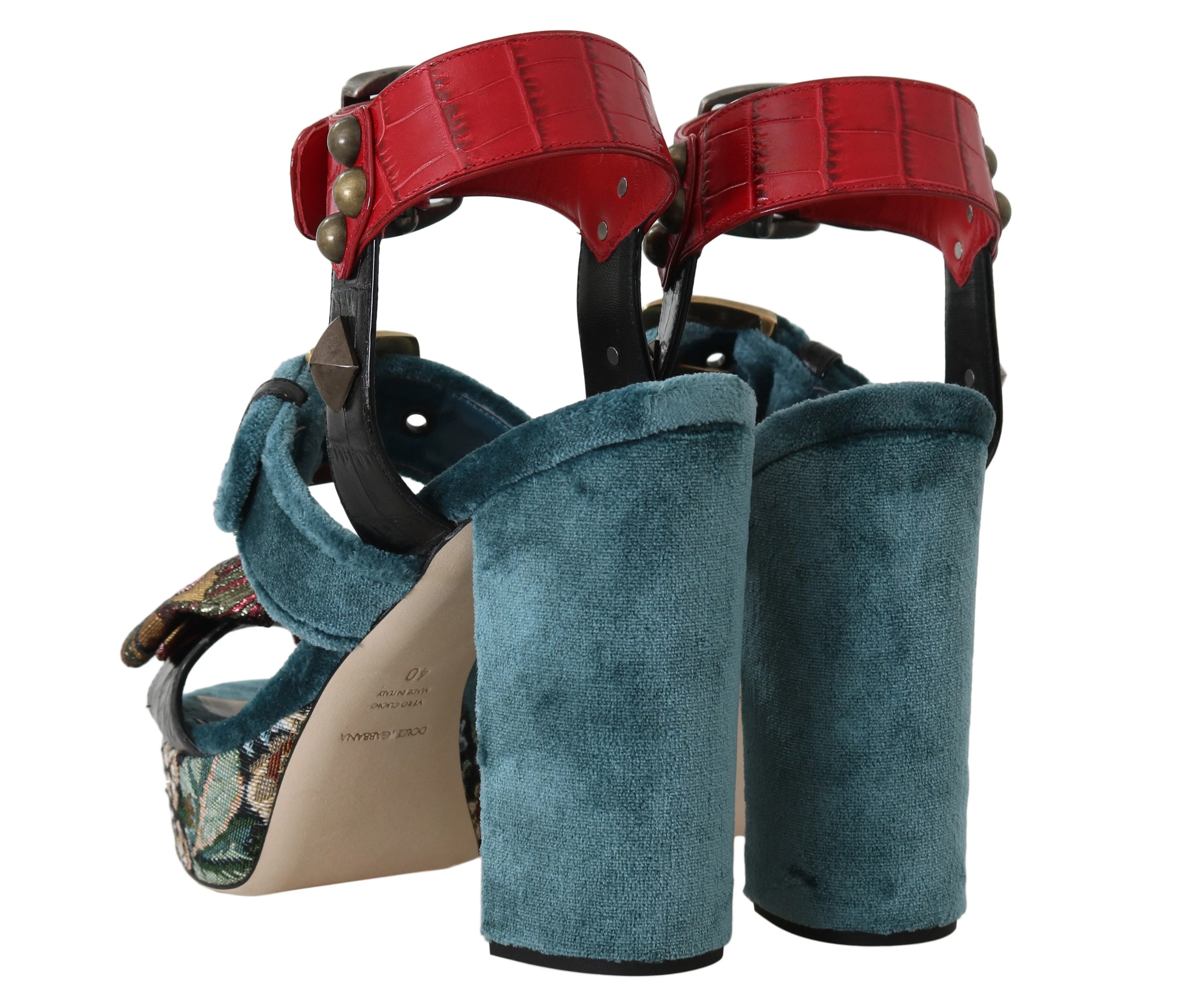 Strap Crocodile Crystal Sandals