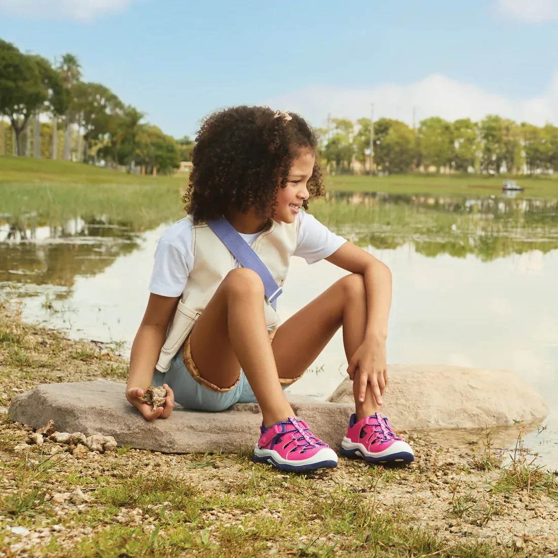 Stride Rite Girls Wade 2.0 Sneaker Sandal - Hot Pink