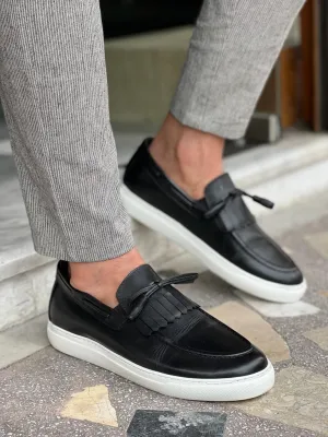Tampa Black Kiltie Loafers for the Modern Gentleman