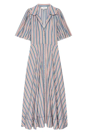 The Bridge Dress | Blue Frontier Stripe