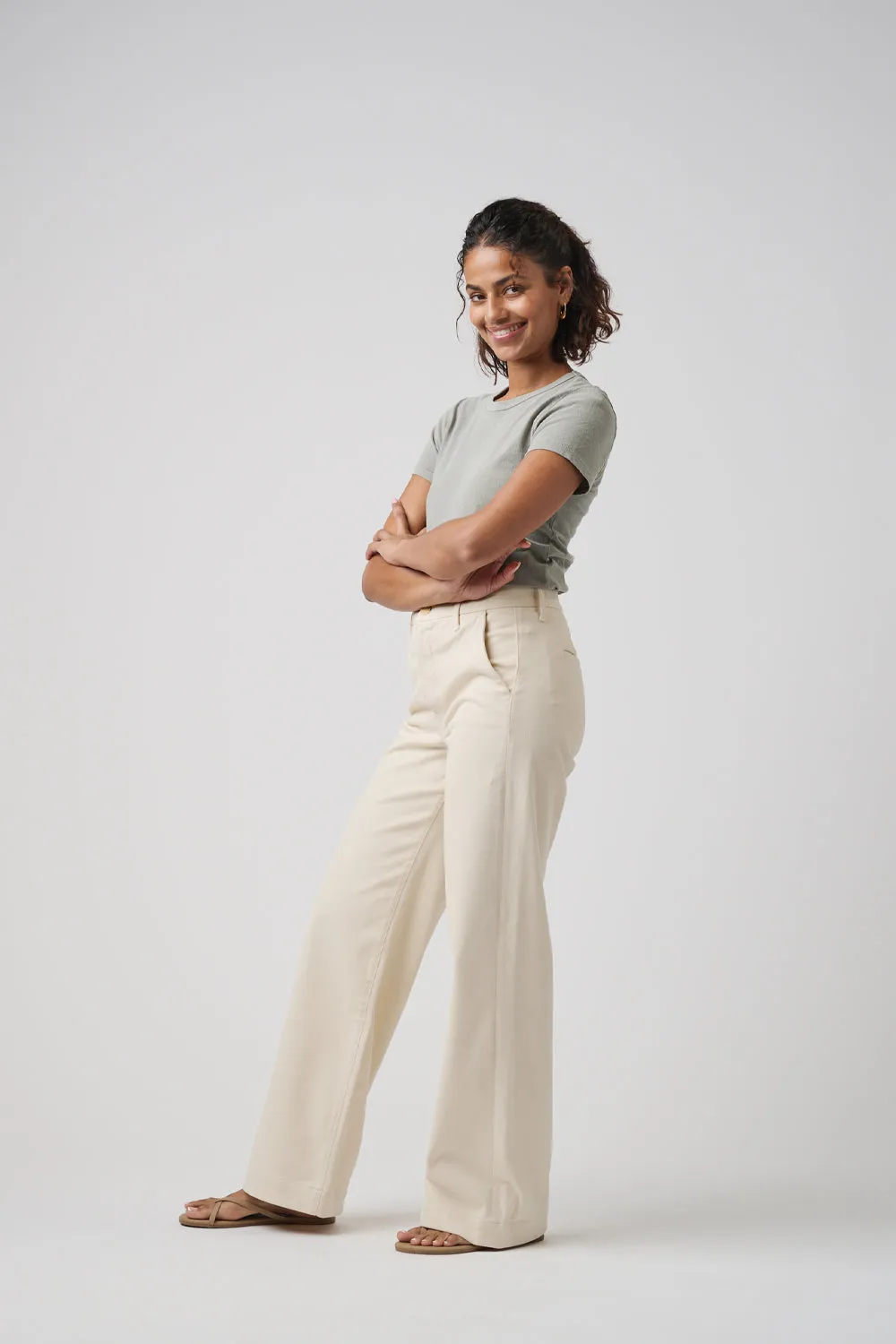 The Malibu Wide Chino  |  Ivory