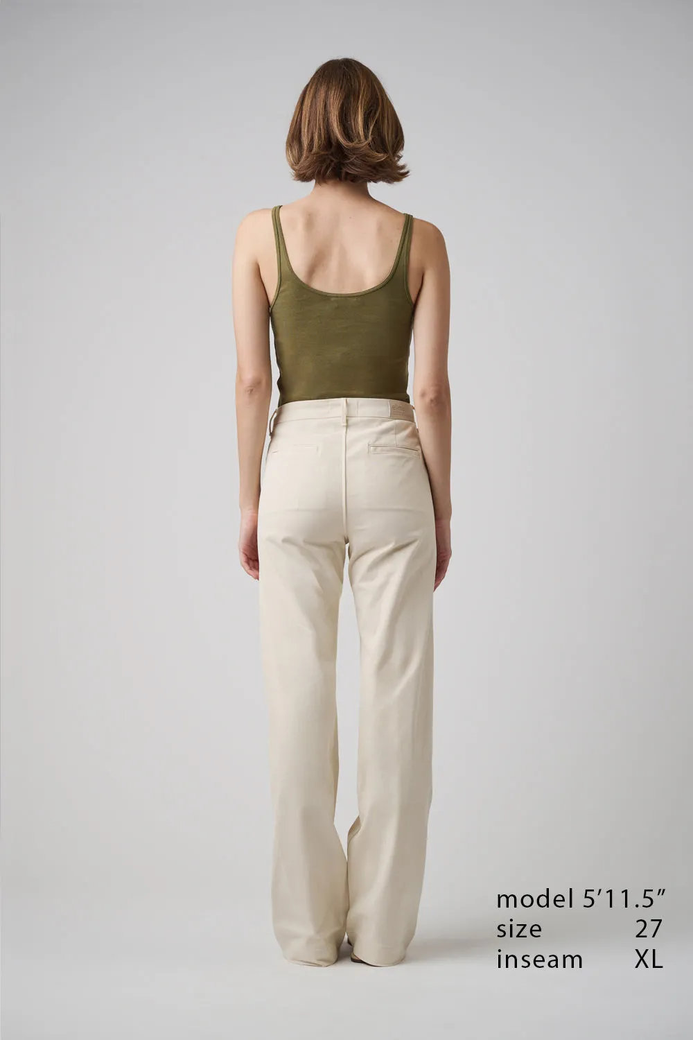 The Malibu Wide Chino  |  Ivory