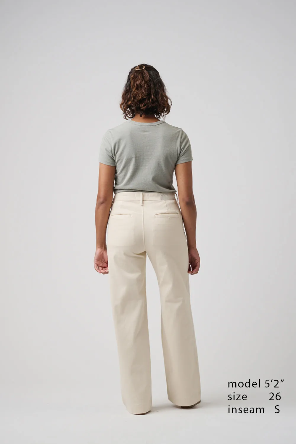 The Malibu Wide Chino  |  Ivory