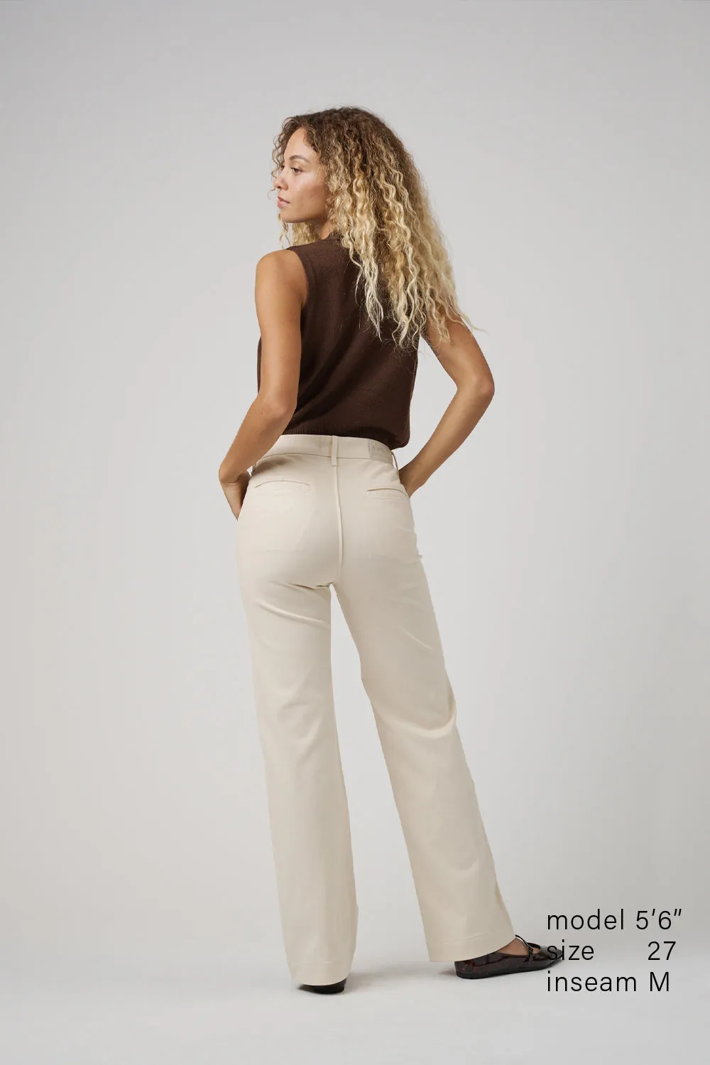 The Malibu Wide Chino  |  Ivory