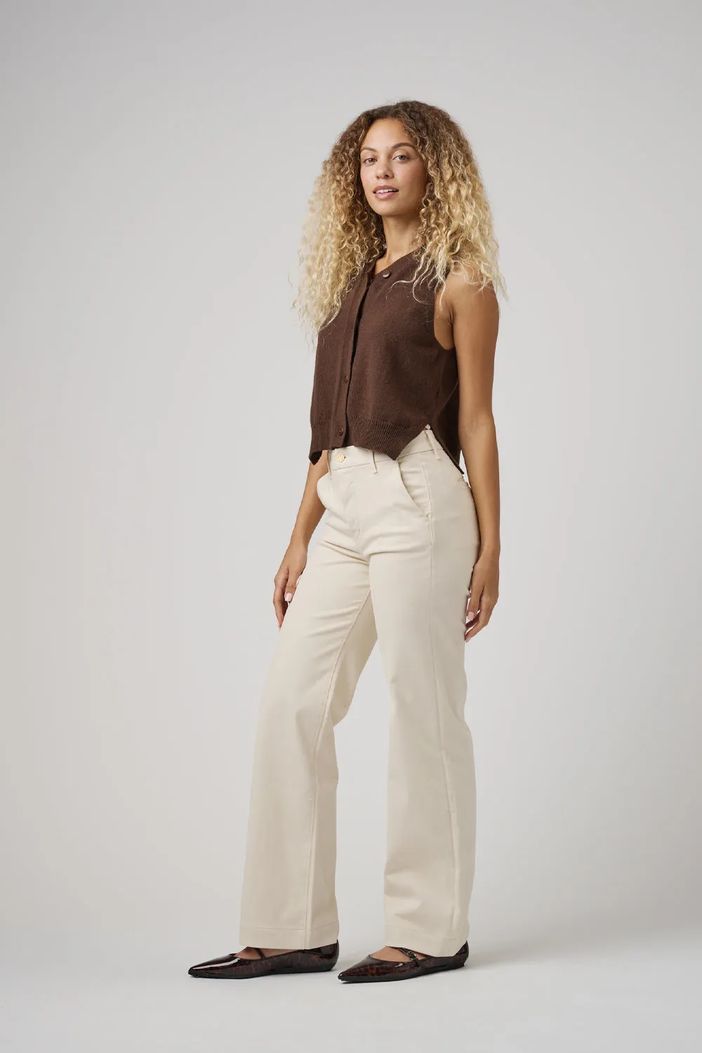The Malibu Wide Chino  |  Ivory