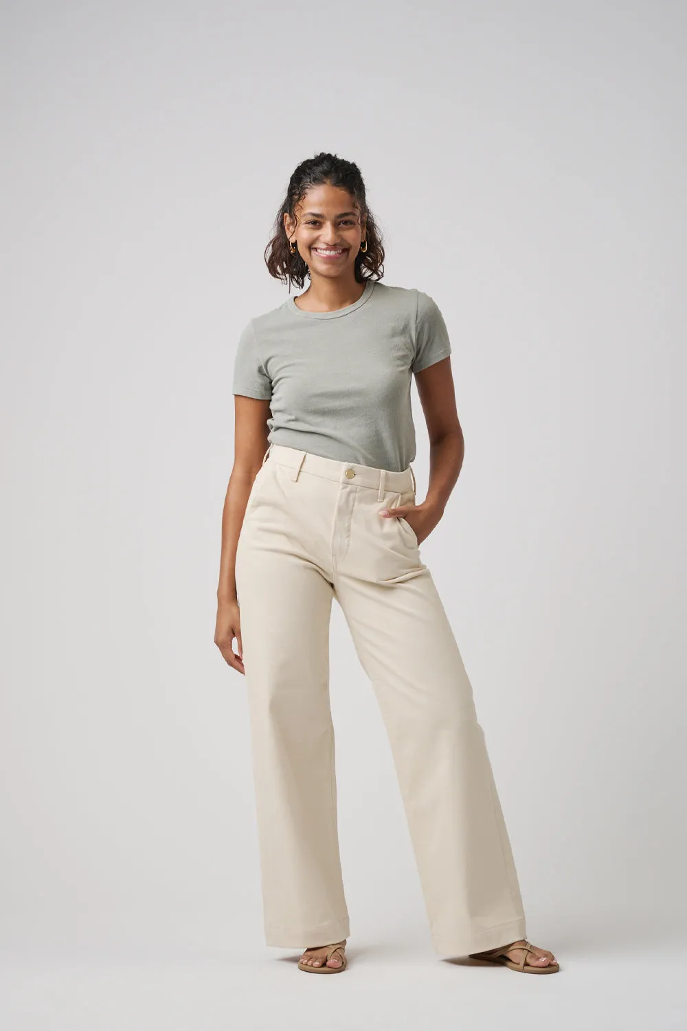 The Malibu Wide Chino  |  Ivory