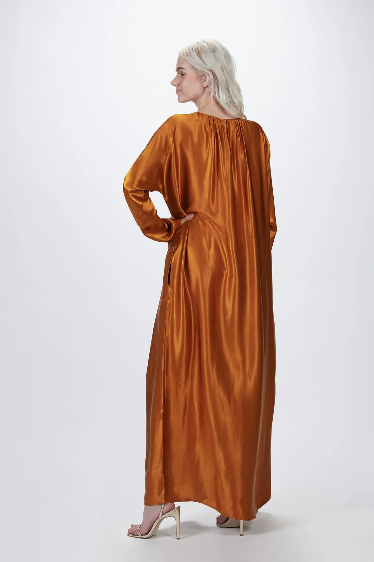 THE RHODES SATIN MAXI DRESS