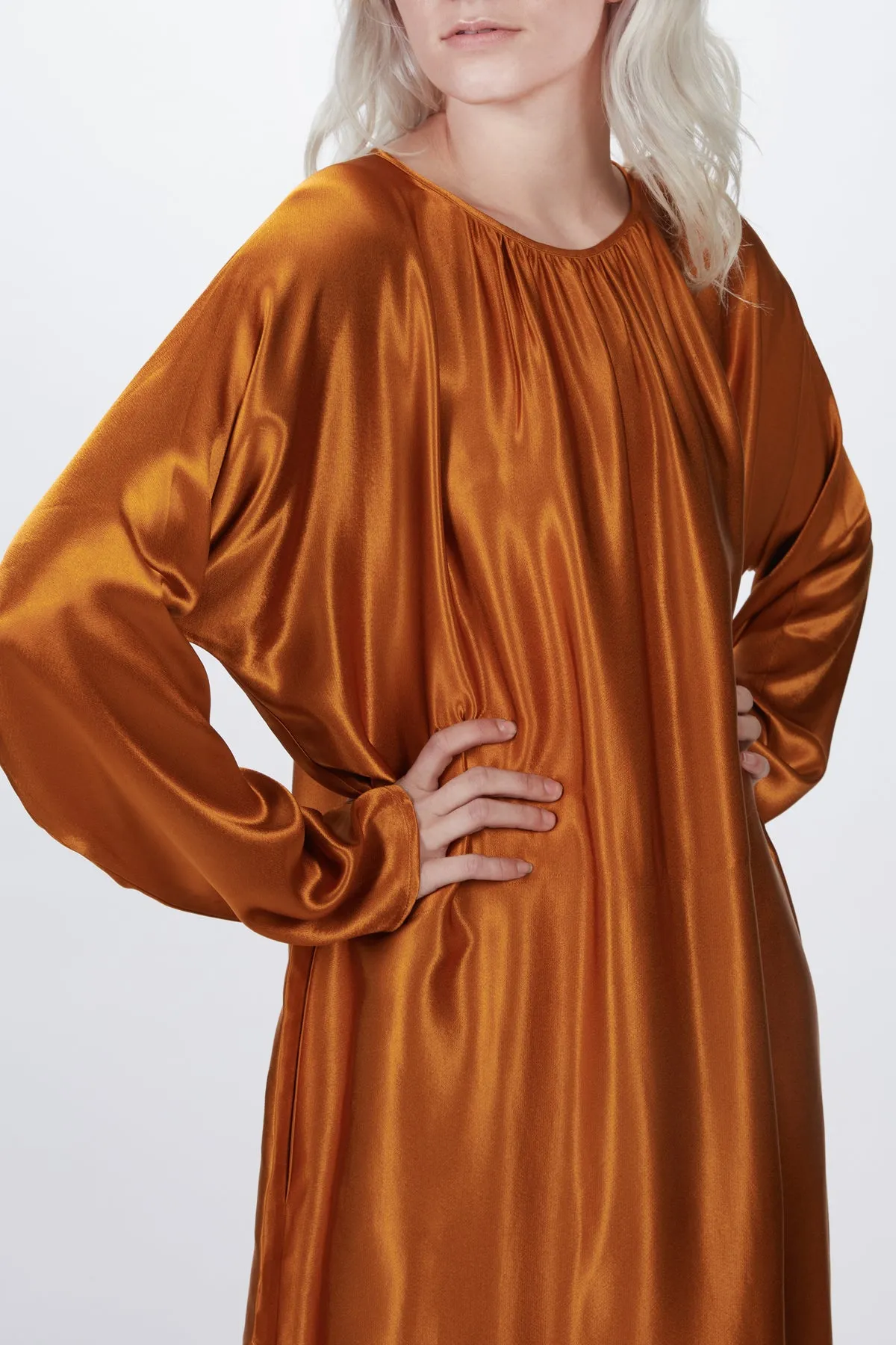 THE RHODES SATIN MAXI DRESS
