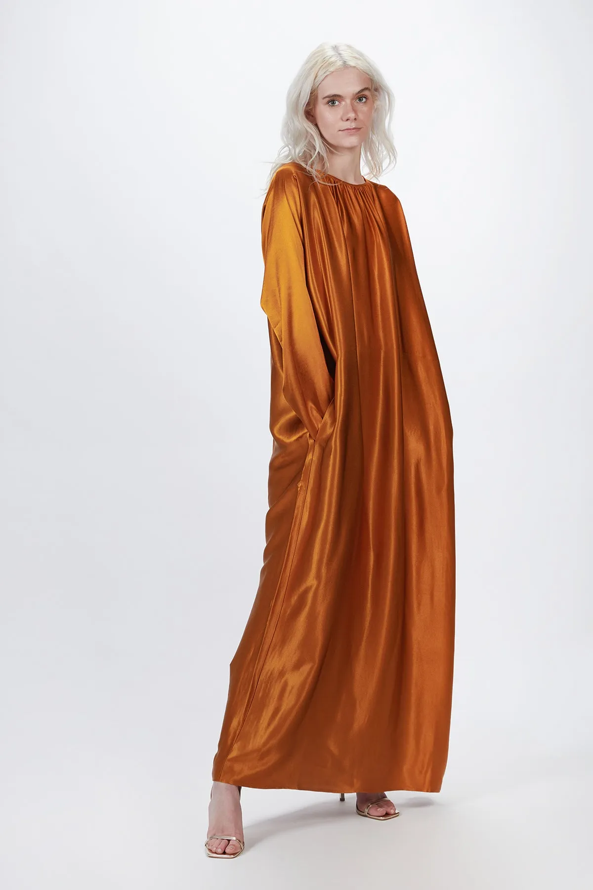 THE RHODES SATIN MAXI DRESS