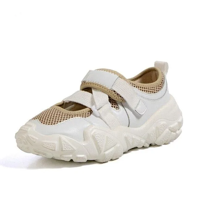 Thick Bottom White Beach Sandal Woman