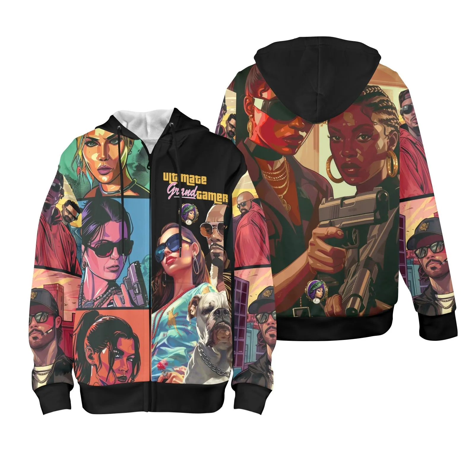 Ultimate Grand Gamer Women's Fleece Full-Zip Hoodie