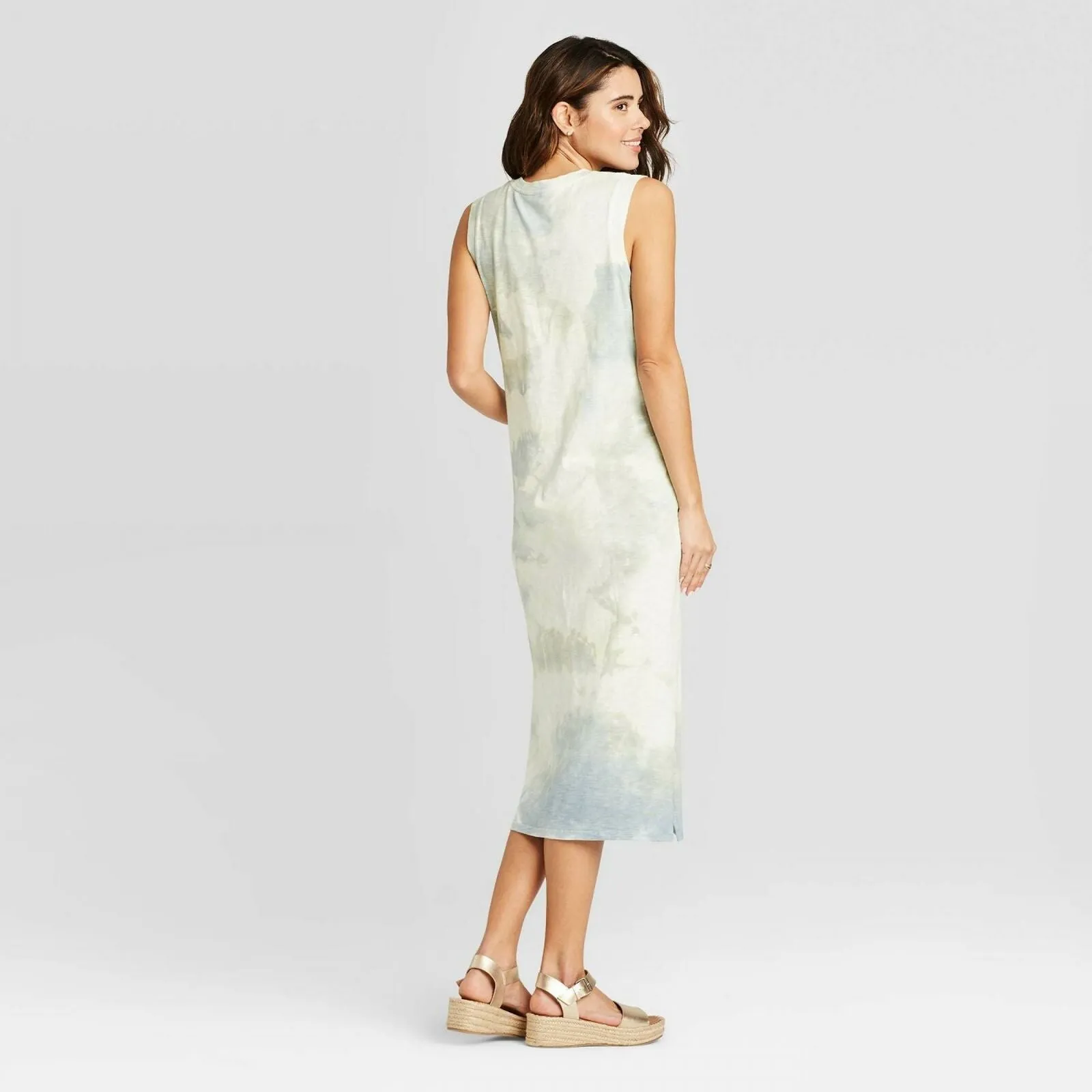 Universal Thread Women's Sleeveless T-Shirt Dress with Side Slits