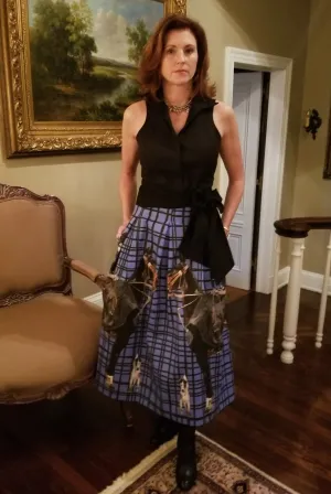 VALENTINE SKIRT IN SAPPHIRE