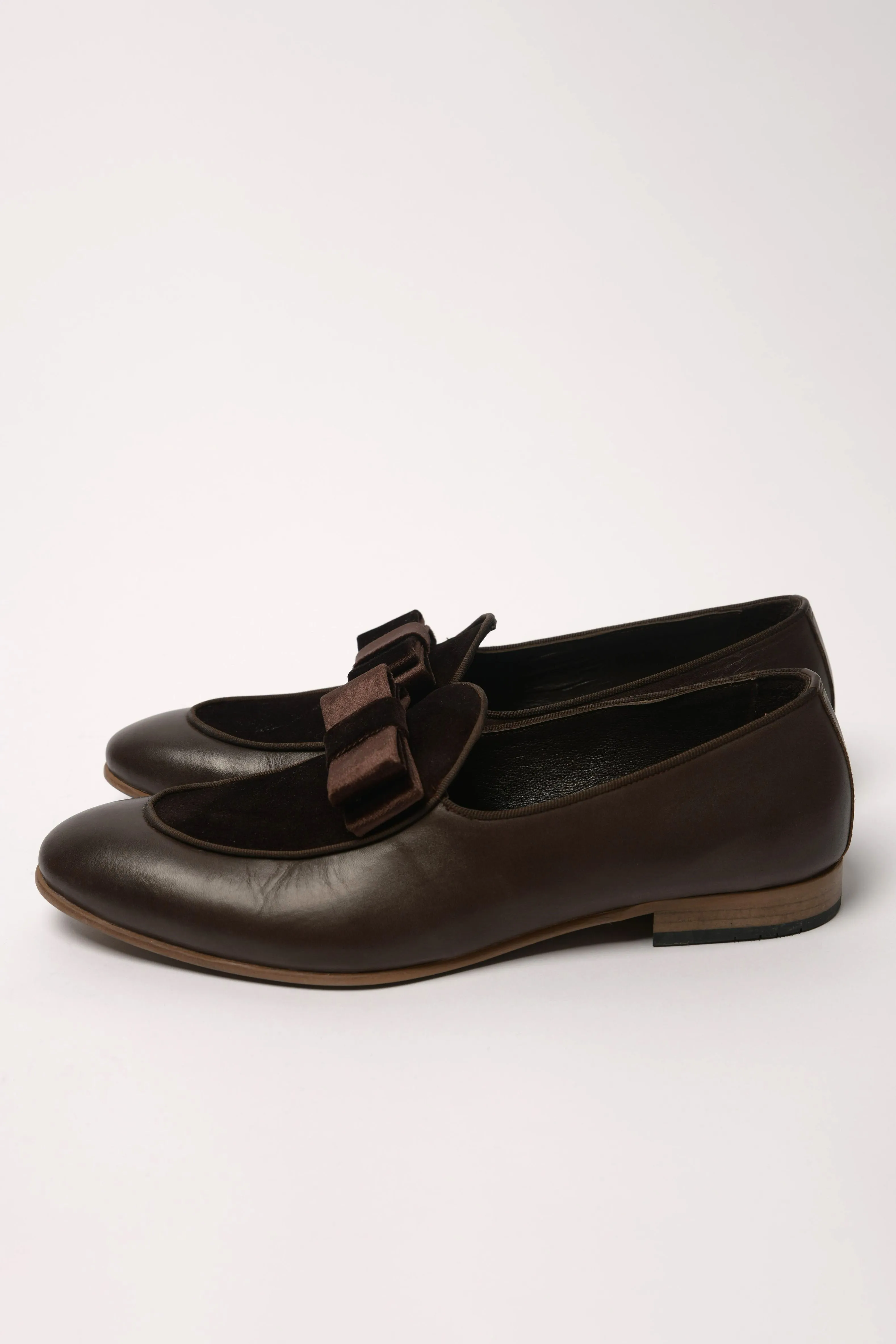 Velvet Belgian Suede Loafers Cocoa Brown