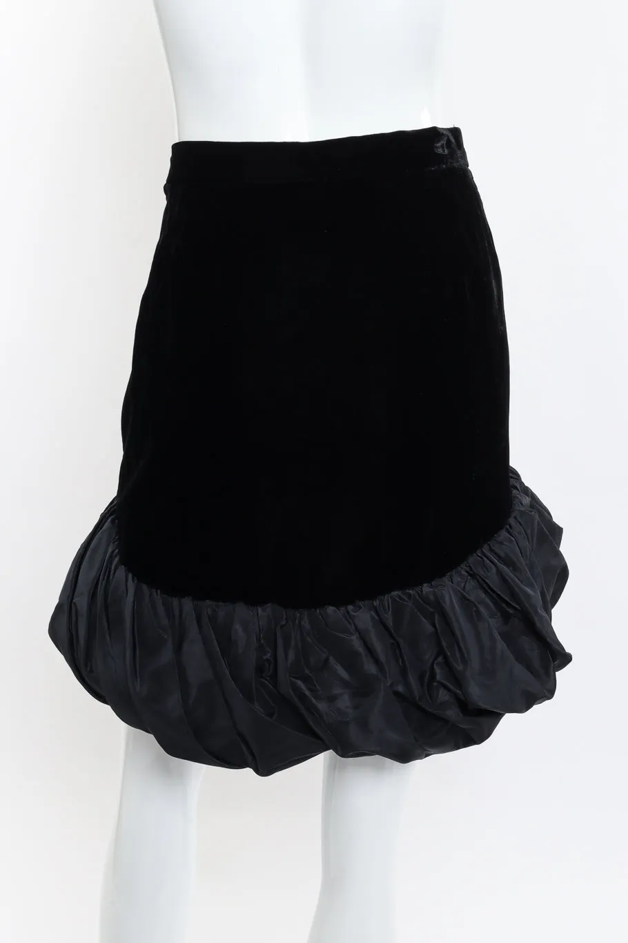 Velvet Bubble Hem Skirt