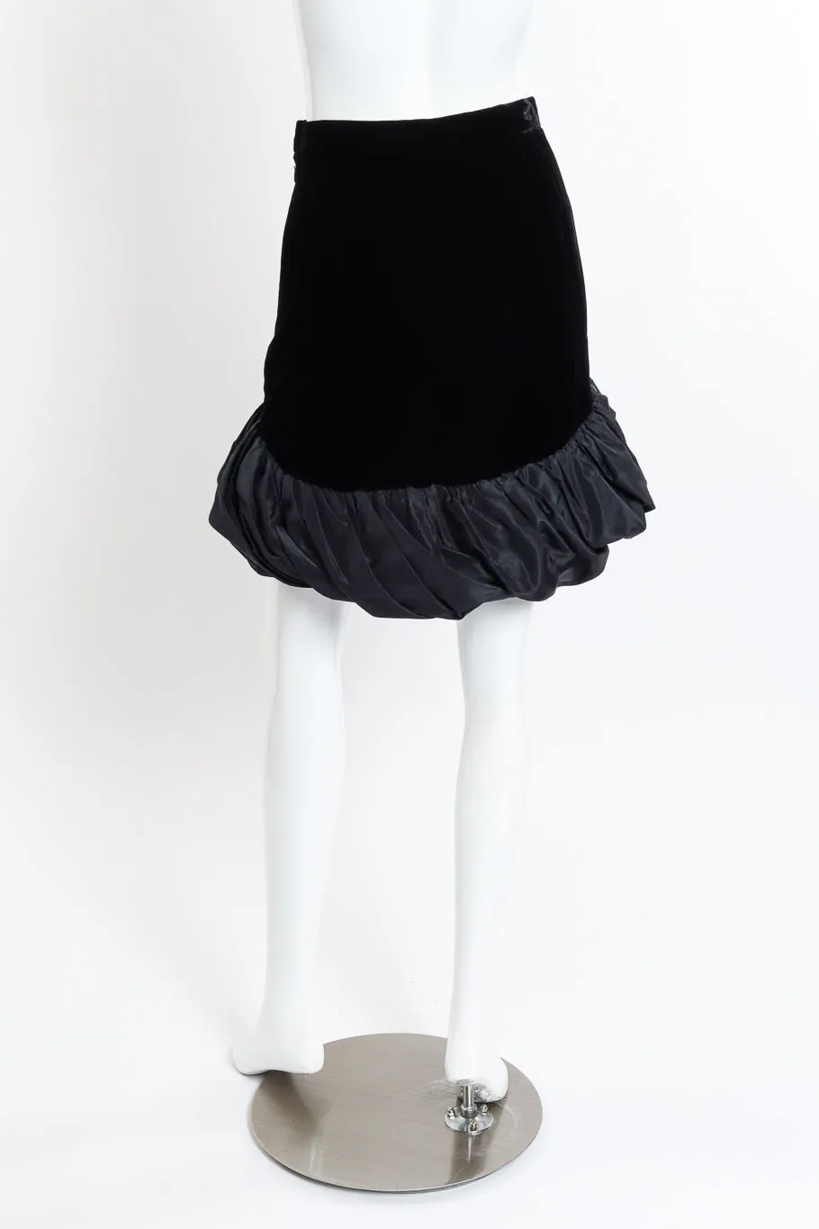 Velvet Bubble Hem Skirt