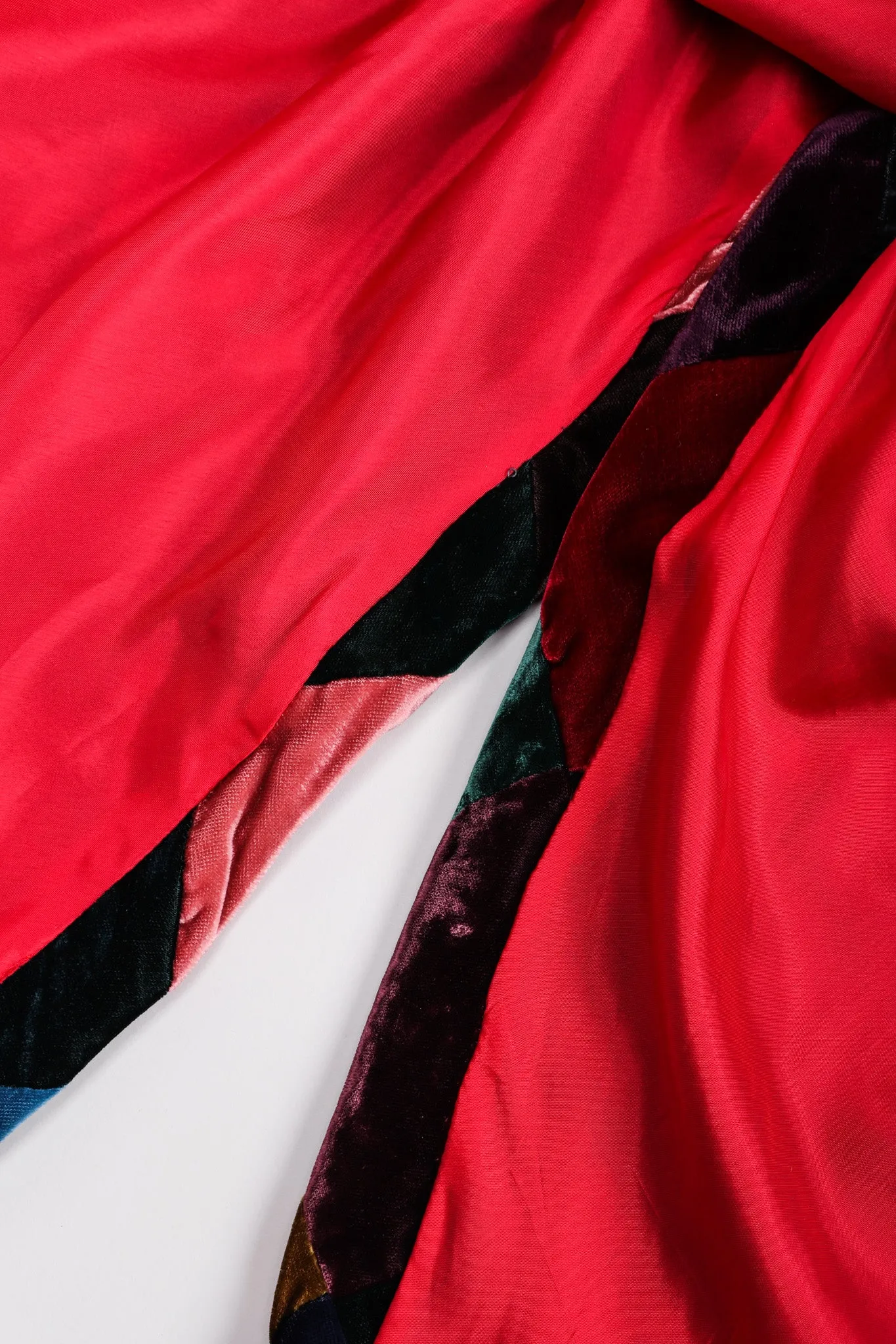 Velvet Harlequin Patchwork Dress