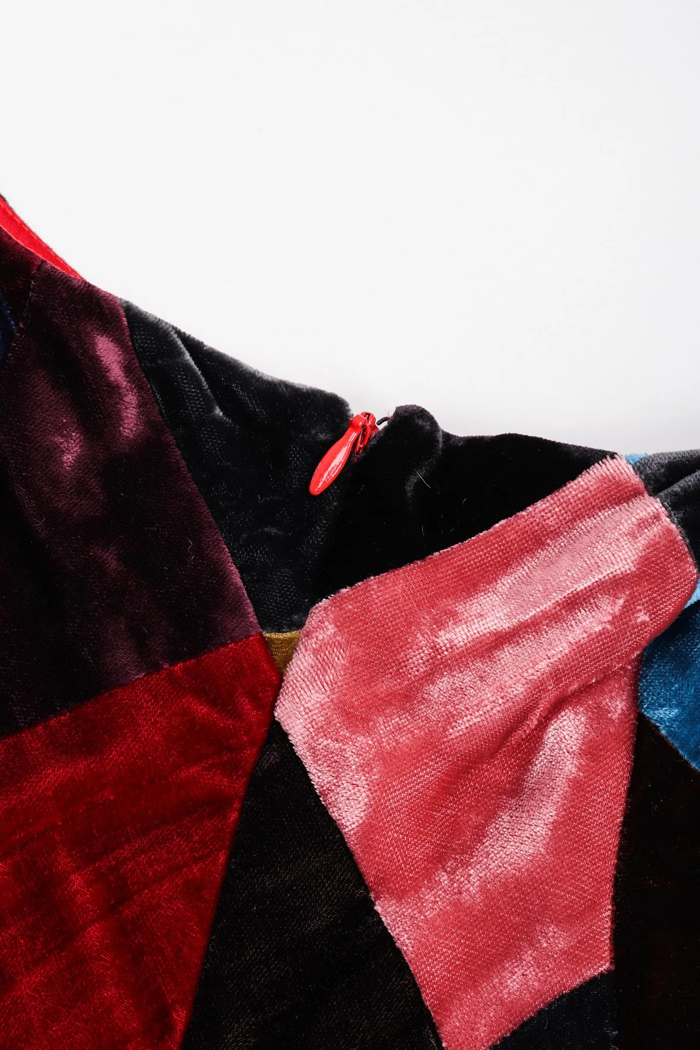 Velvet Harlequin Patchwork Dress
