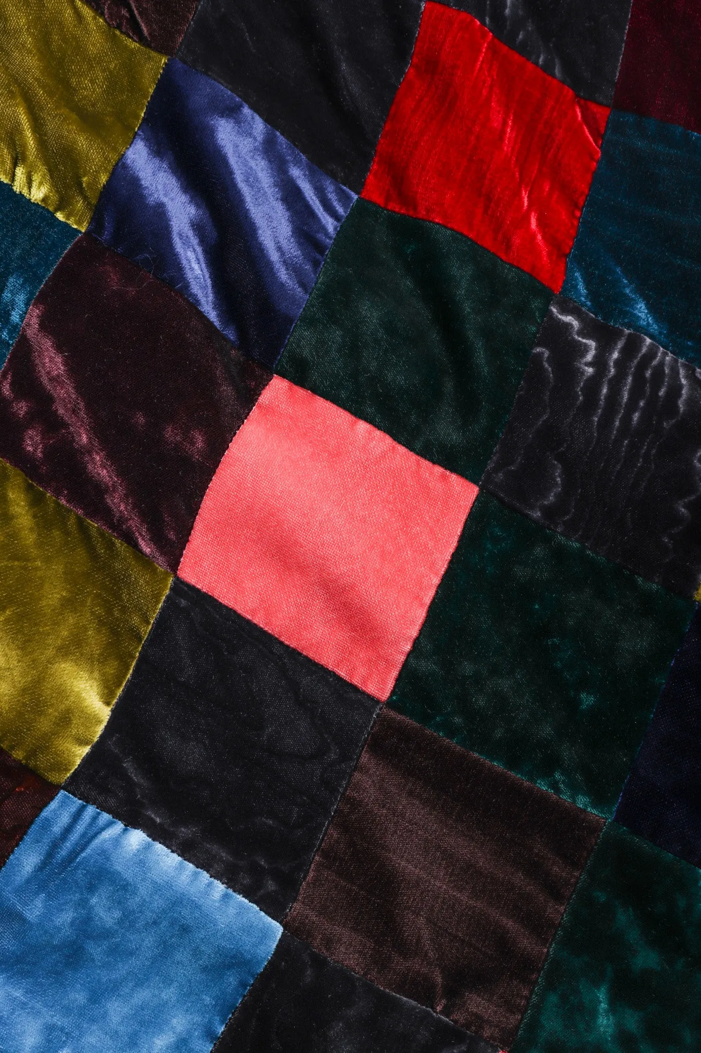 Velvet Harlequin Patchwork Dress