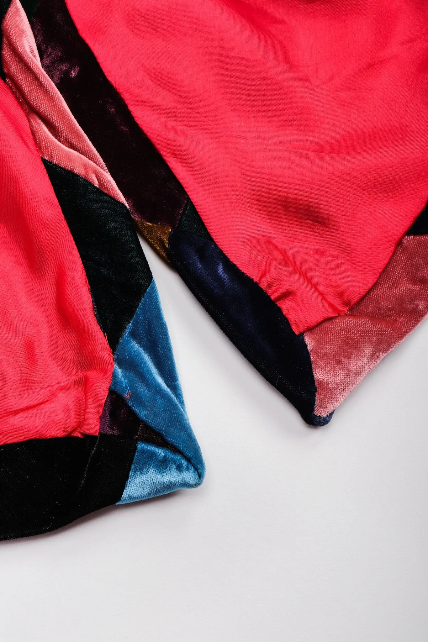 Velvet Harlequin Patchwork Dress