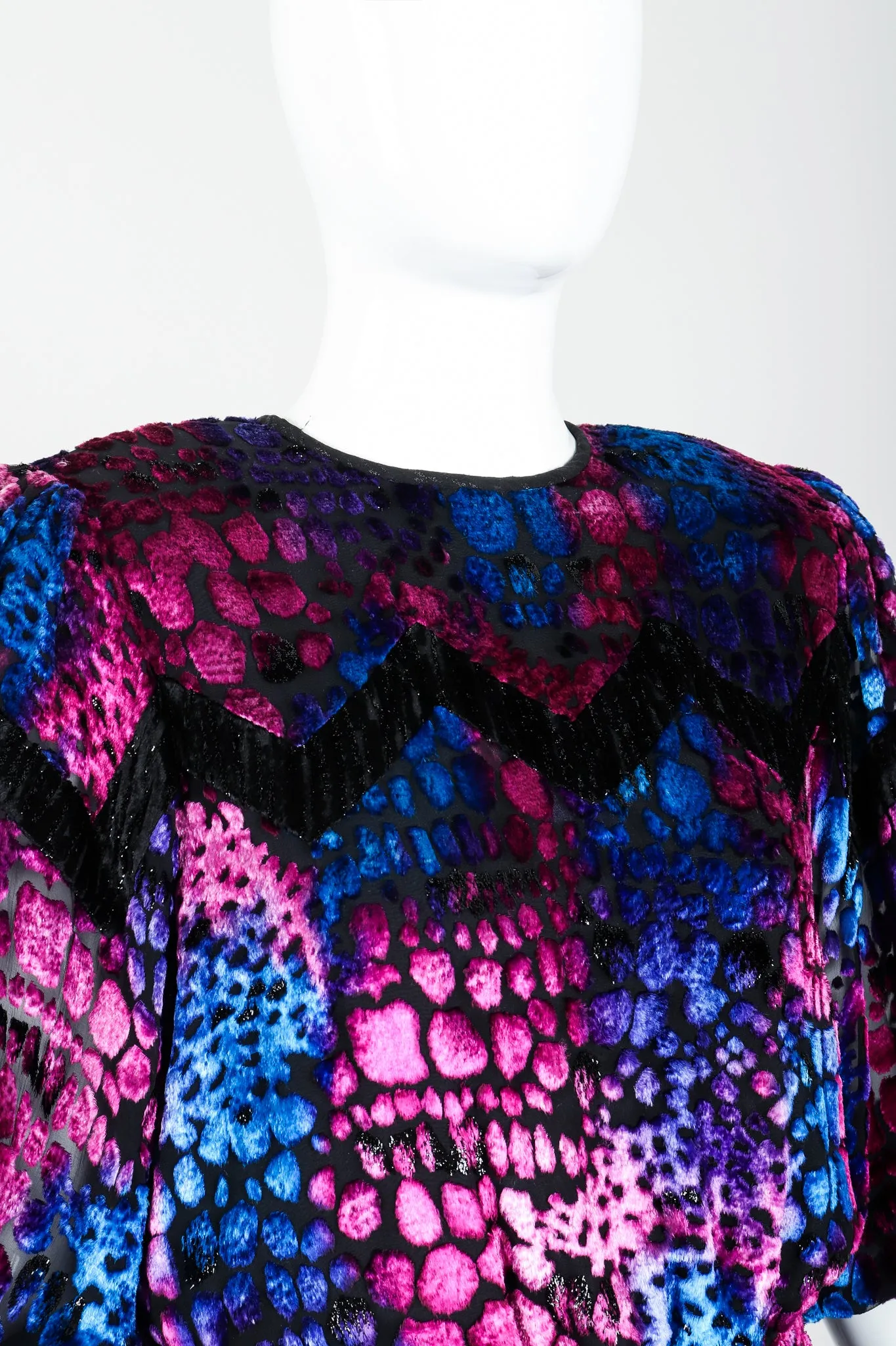 Velvet Lamé Handkerchief Dress