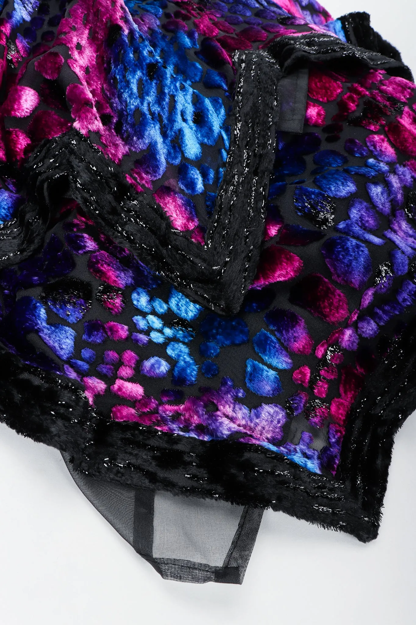 Velvet Lamé Handkerchief Dress