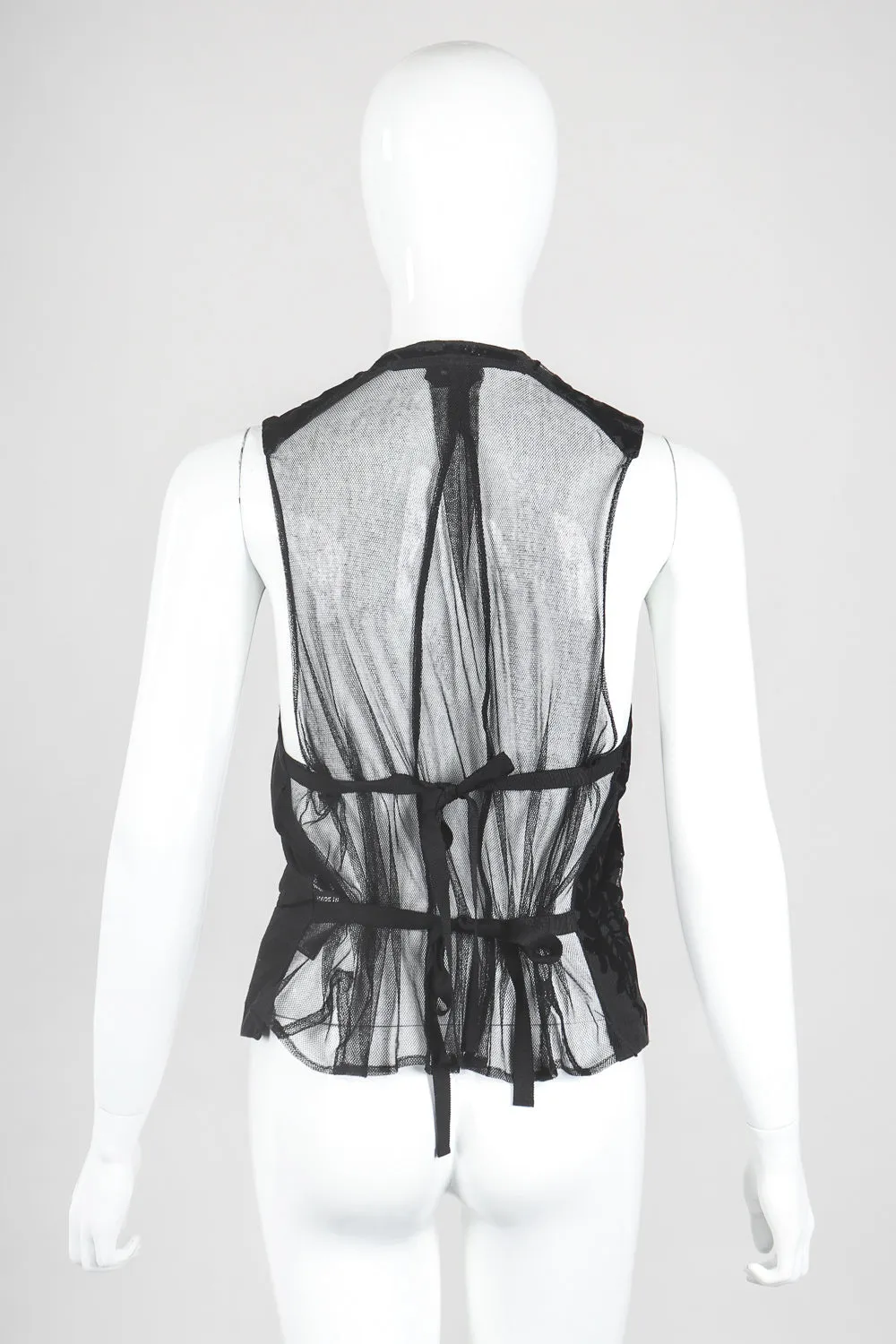 Velvet Mesh Vest