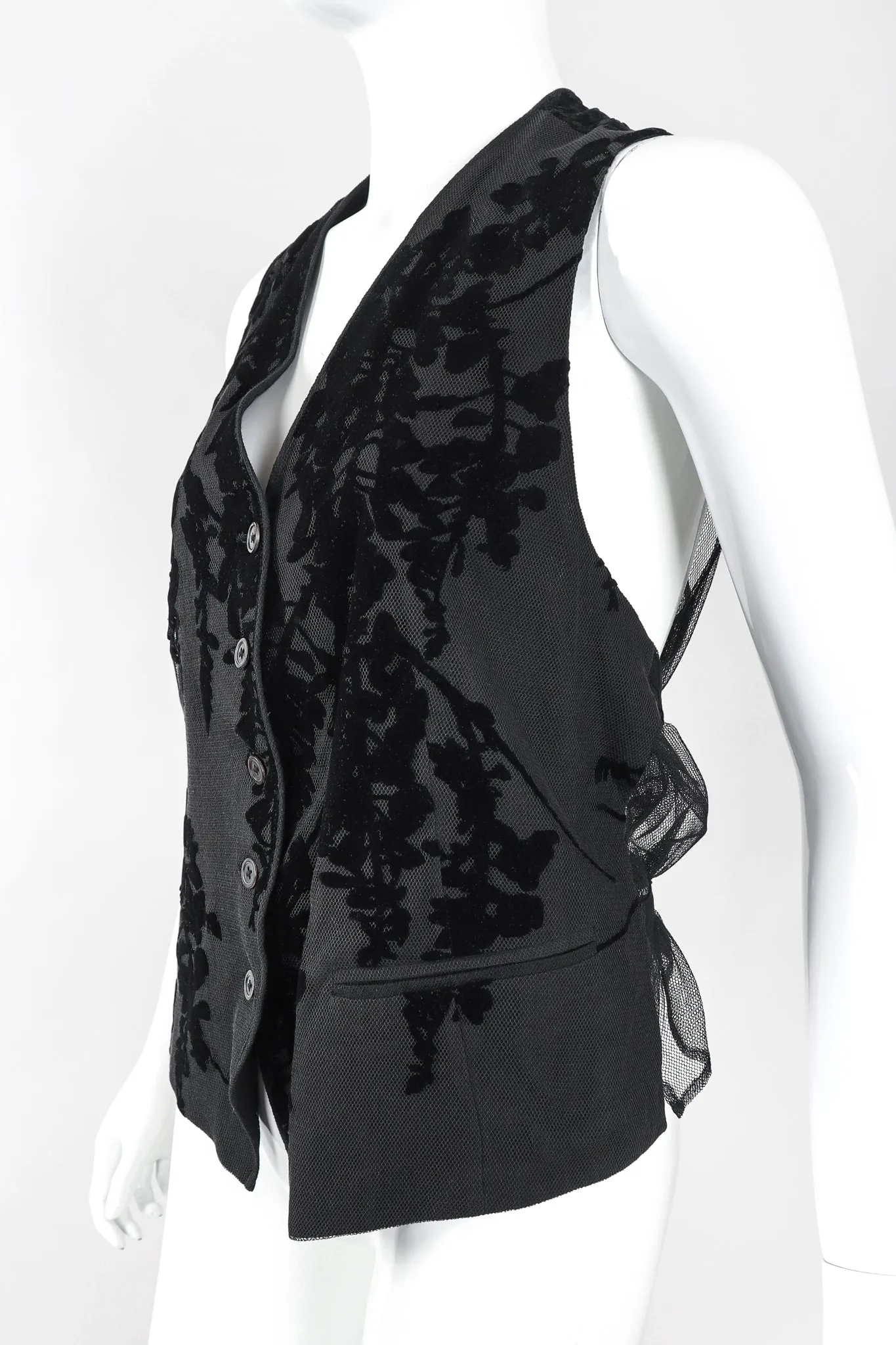 Velvet Mesh Vest