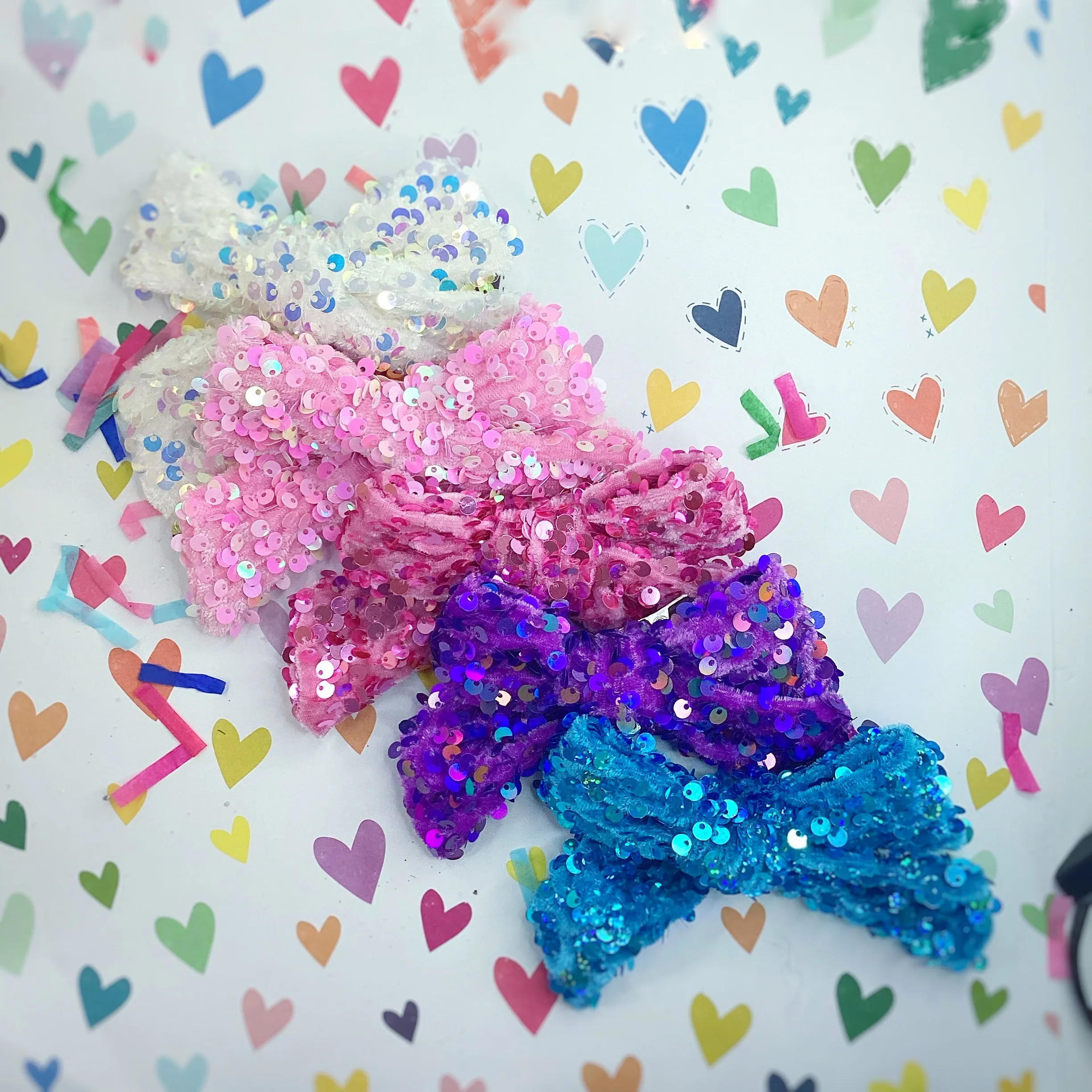 Velvet Sequin Bows