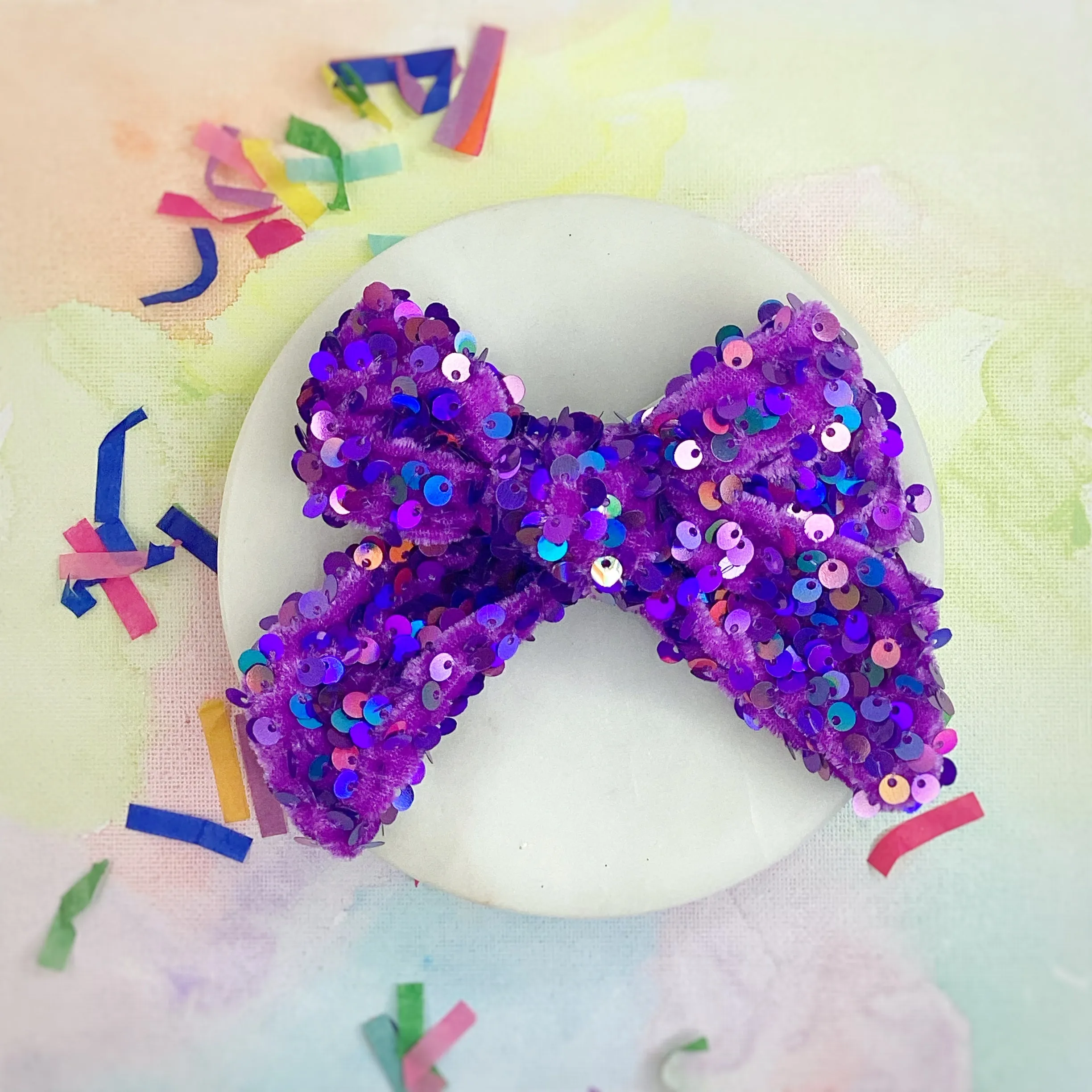 Velvet Sequin Bows