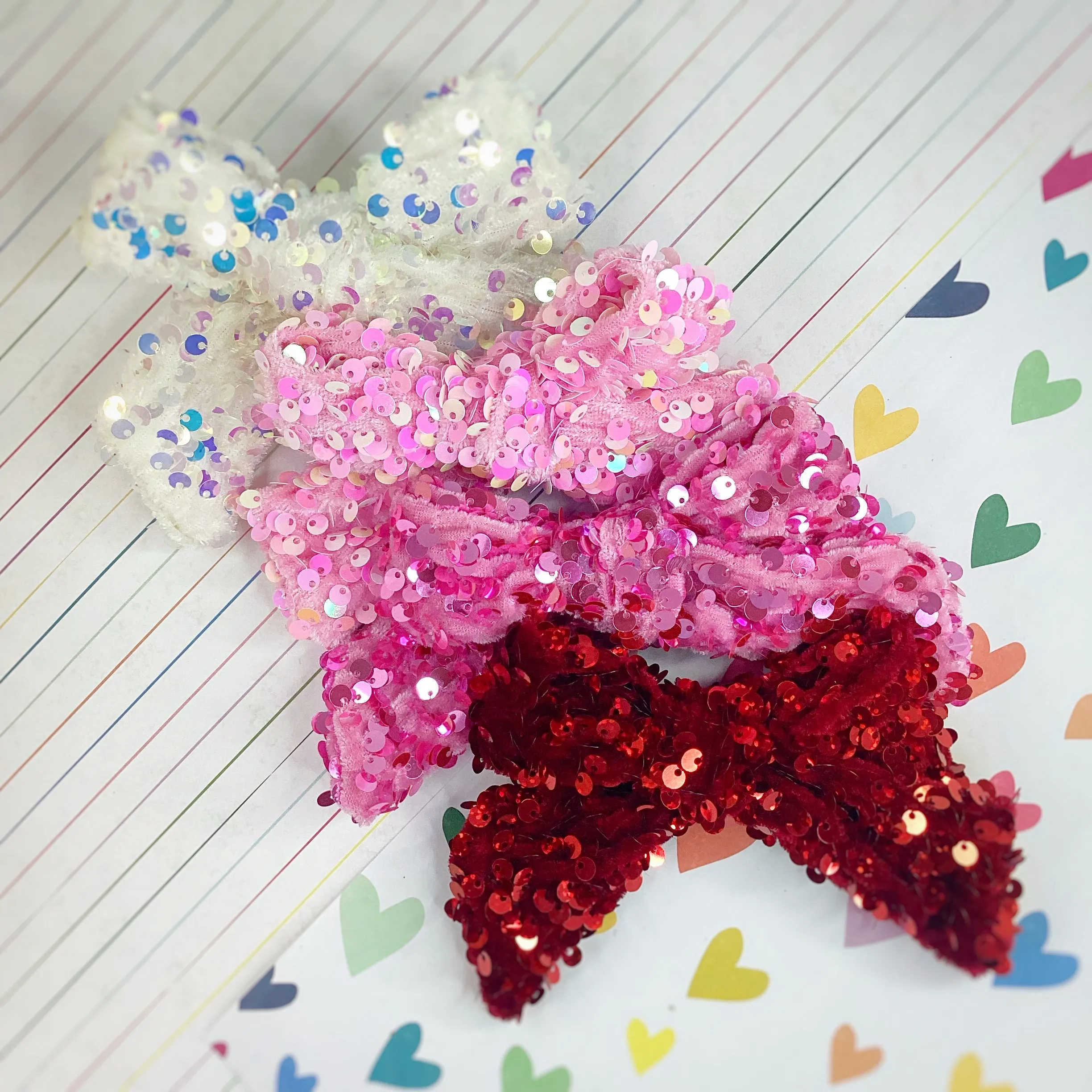 Velvet Sequin Bows