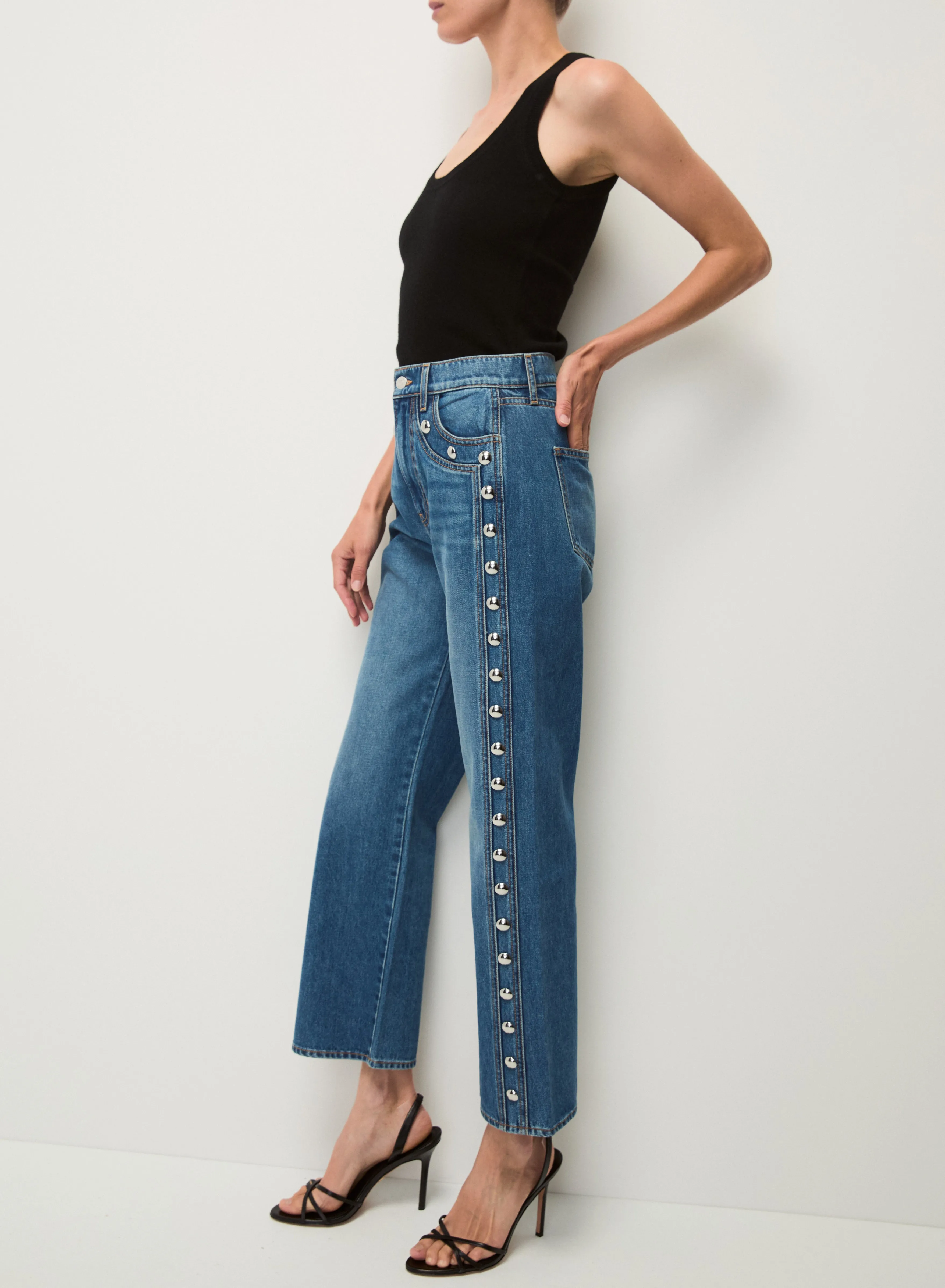 VERONICA BEARD DYLAN ANKLE HIGH RISE STRAIGHT