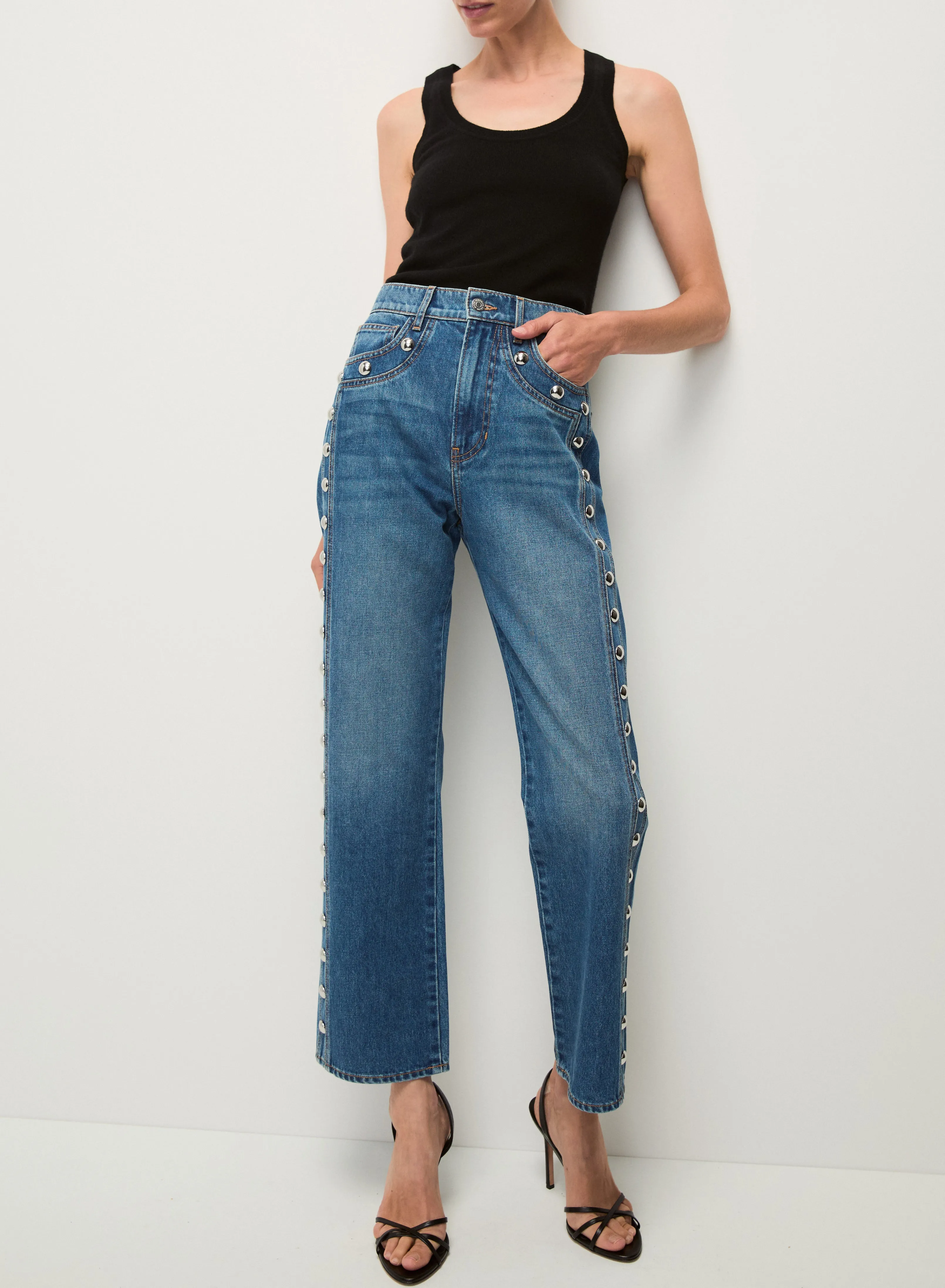 VERONICA BEARD DYLAN ANKLE HIGH RISE STRAIGHT