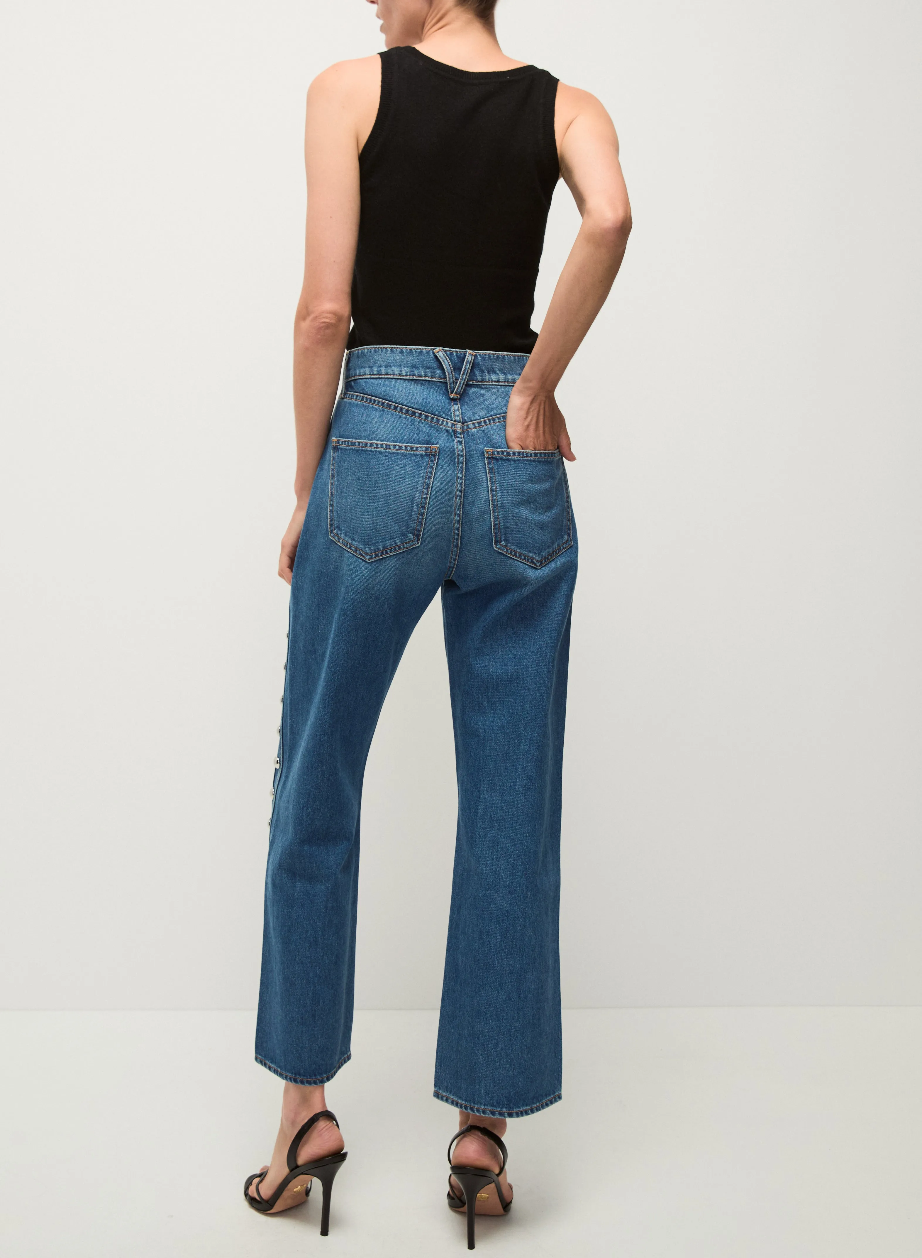 VERONICA BEARD DYLAN ANKLE HIGH RISE STRAIGHT