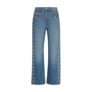 VERONICA BEARD DYLAN ANKLE HIGH RISE STRAIGHT
