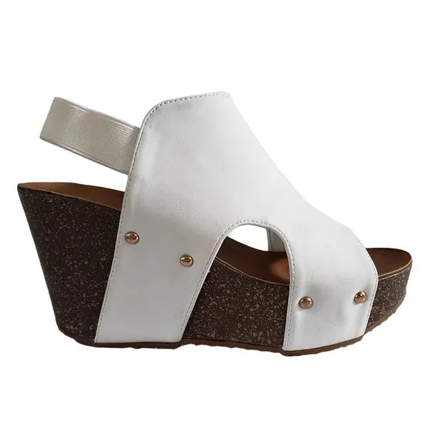Wedge Shoes Open Toe High Heel Sandals Beach Platforms Sandals