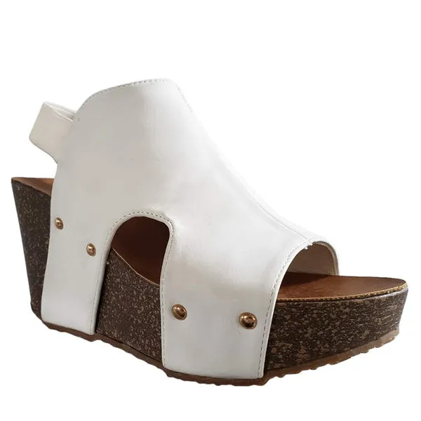 Wedge Shoes Open Toe High Heel Sandals Beach Platforms Sandals