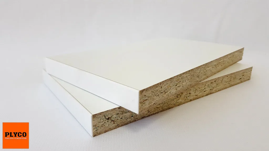 White Melamine Particleboard (Drilled / Un-Drilled)