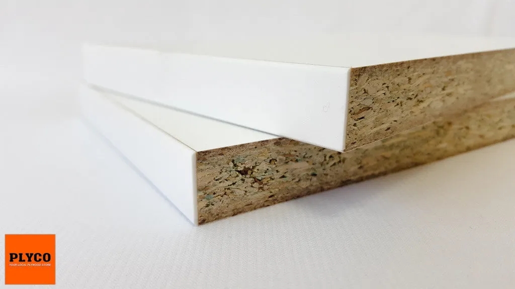 White Melamine Particleboard (Drilled / Un-Drilled)