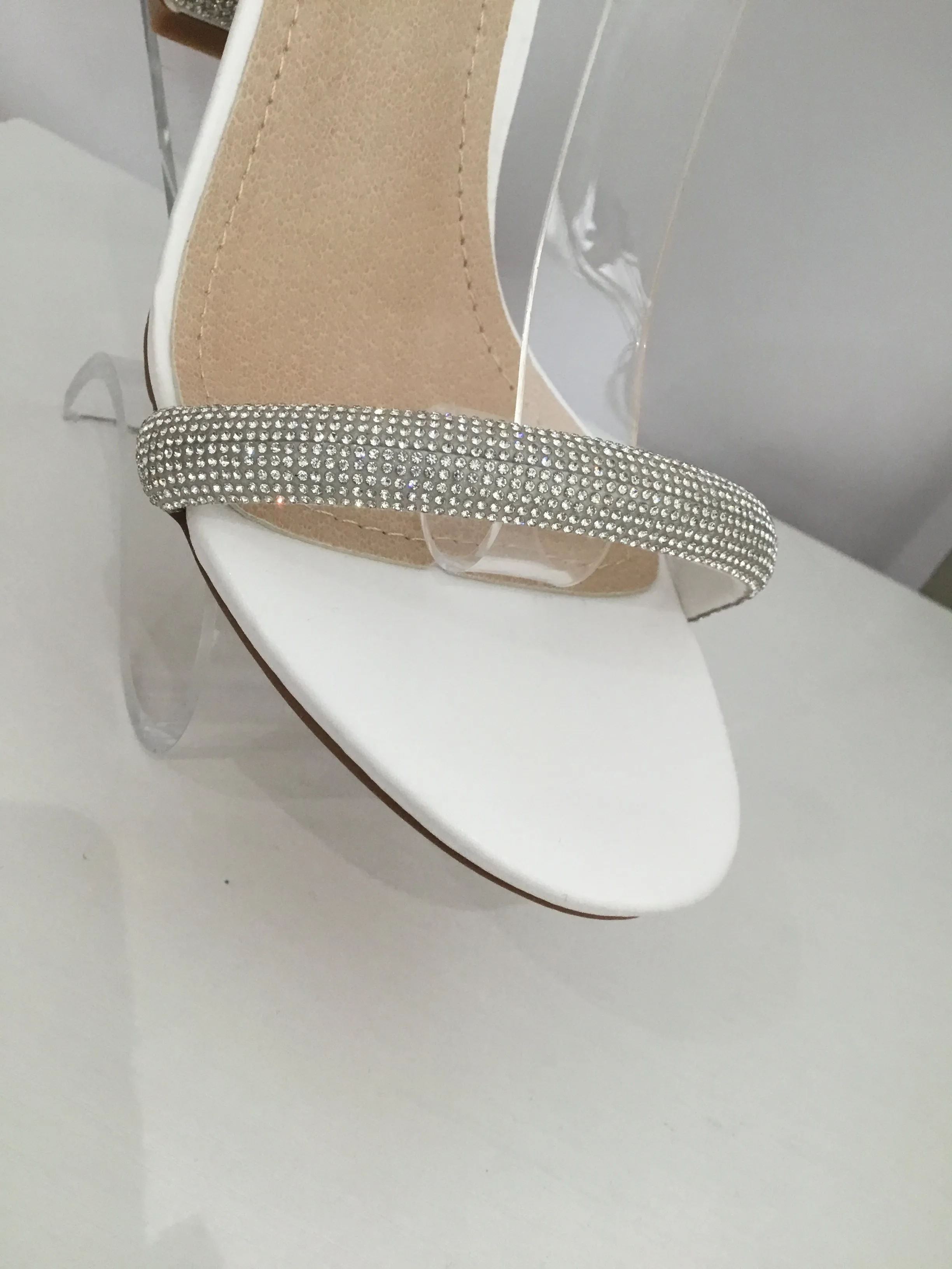 White Sparkle Heels