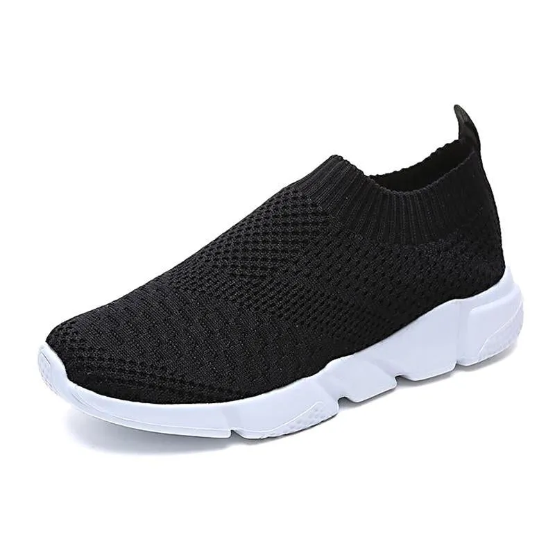 Women Casual Knitting Sock Sneakers Stretch Flat Platform Fashion Ladies Slip On Shoes