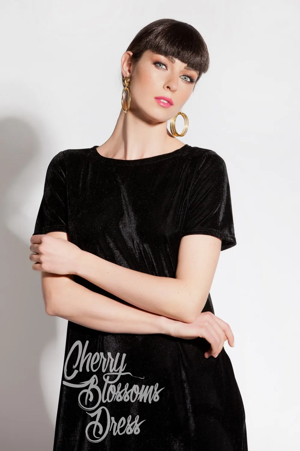 Women Velvet Dress, Long Black Dress, Elegant Dress, Loose Maxi Dress, Plus Size Clothing, Formal Dress, Velvet Clothing, Cocktail