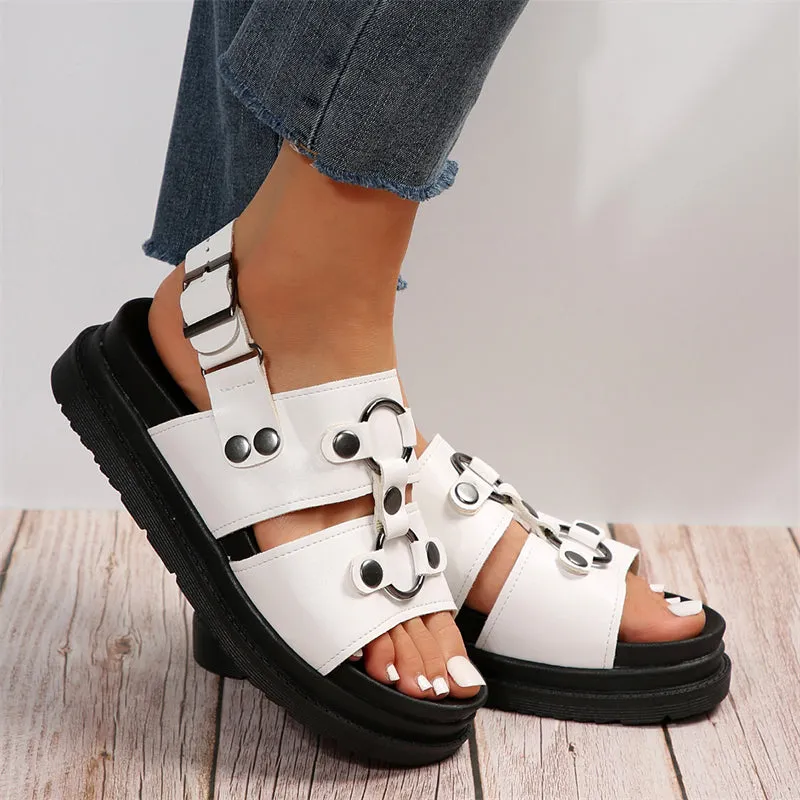 Women's Outdoor Summer Sandals with Thick Soles