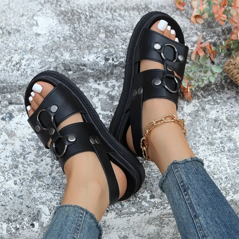 Women's Outdoor Summer Sandals with Thick Soles
