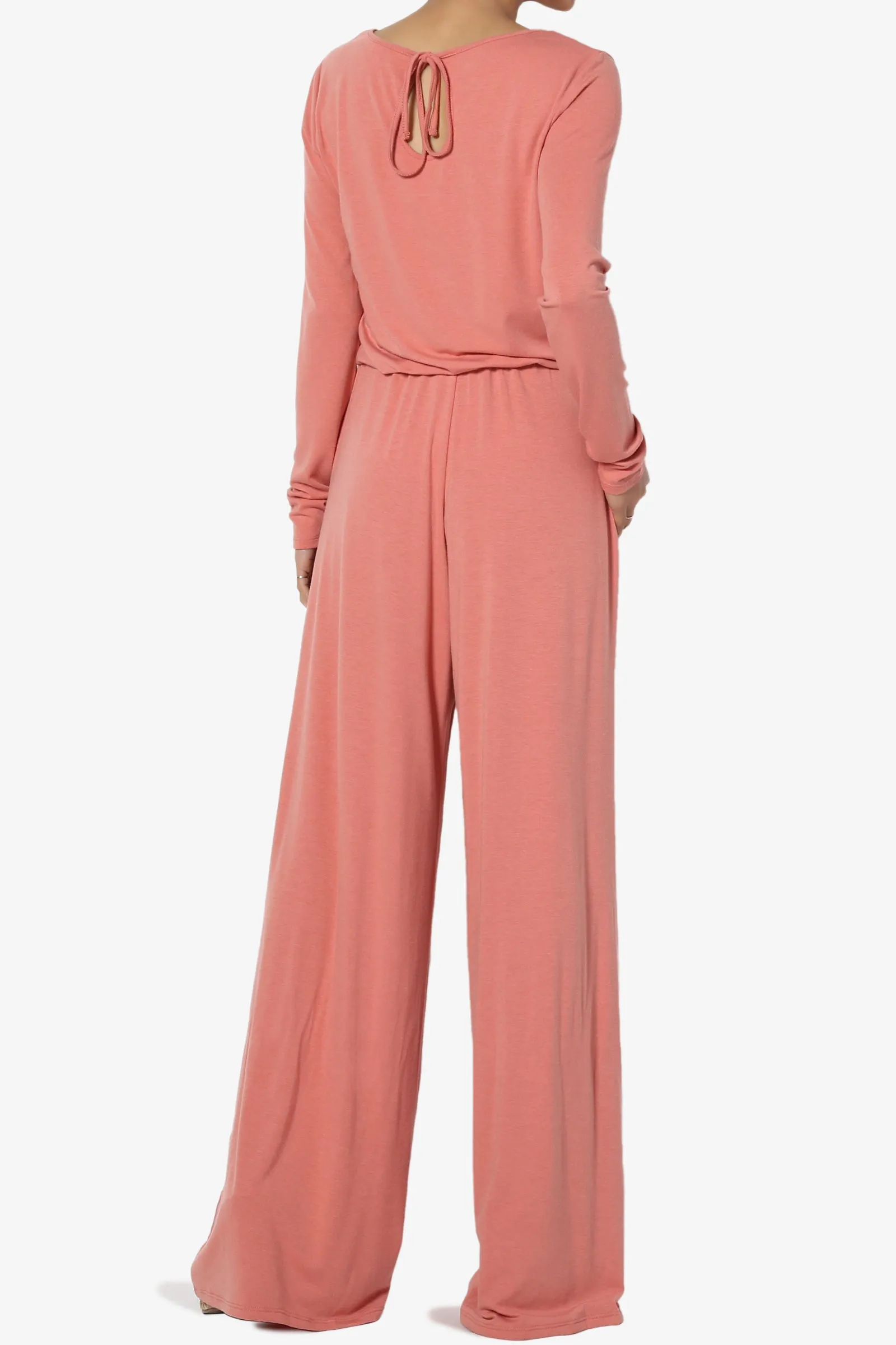 Xaren Long Sleeve Lounge Jumpsuit TALL PLUS