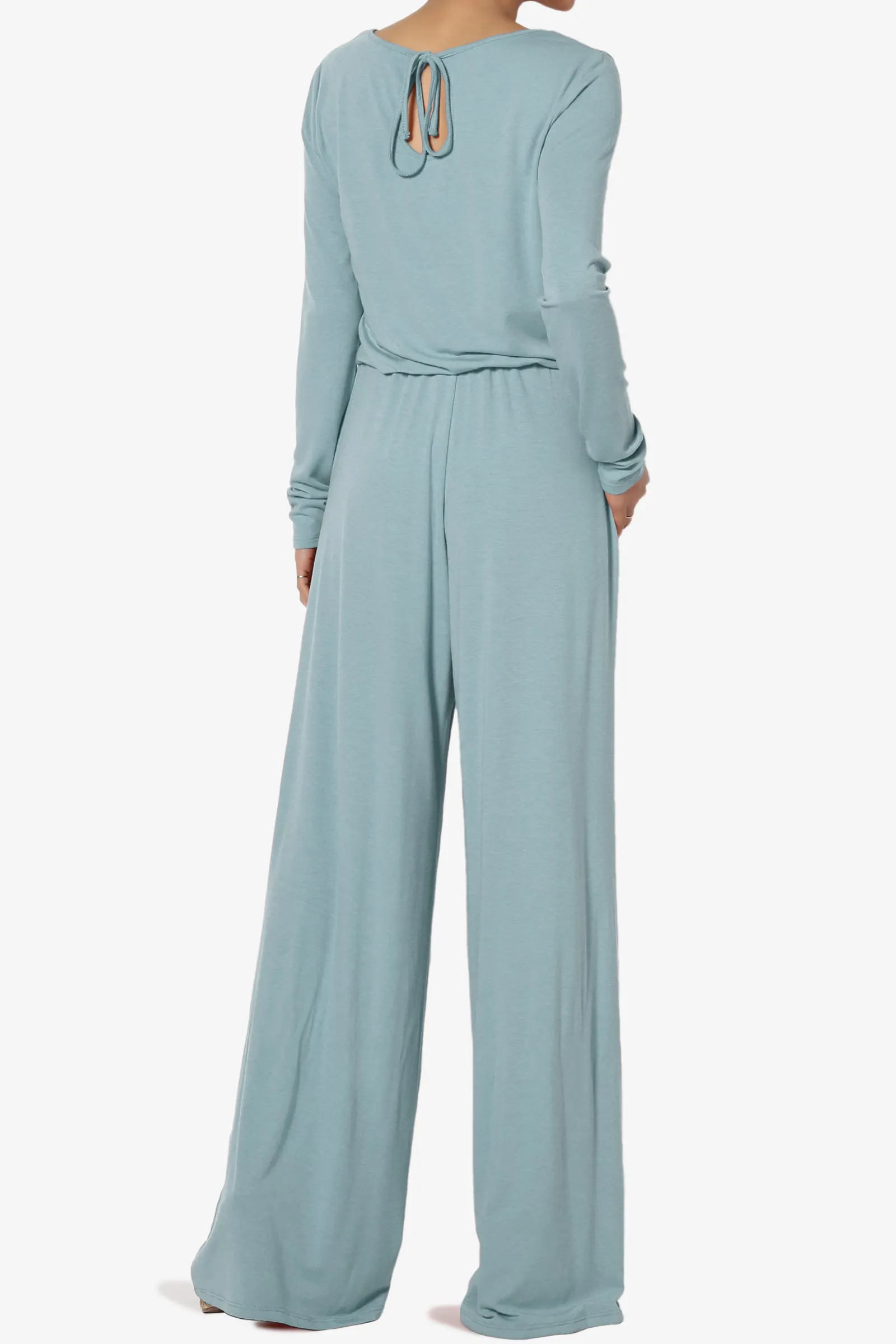 Xaren Long Sleeve Lounge Jumpsuit TALL PLUS