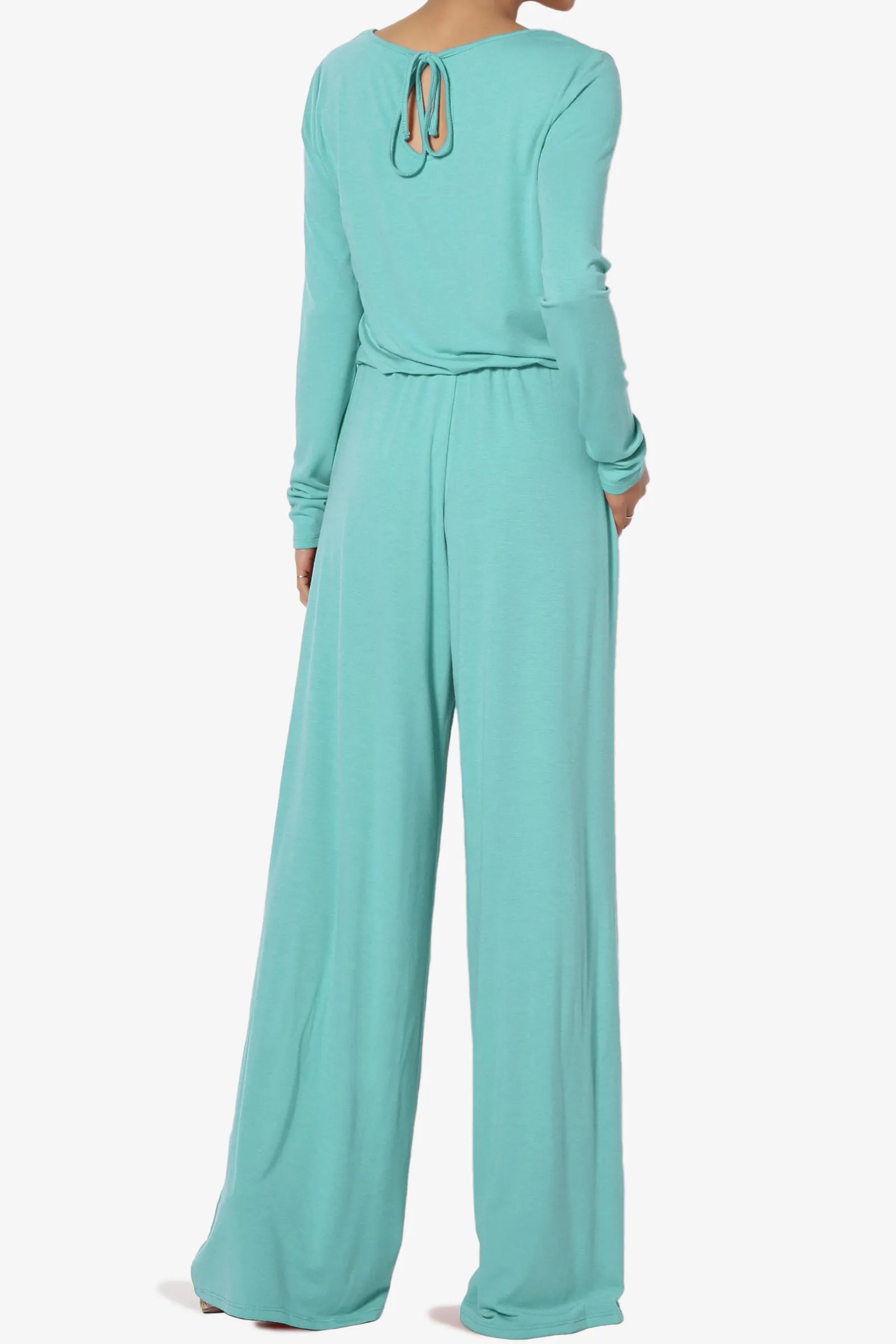 Xaren Long Sleeve Lounge Jumpsuit TALL PLUS