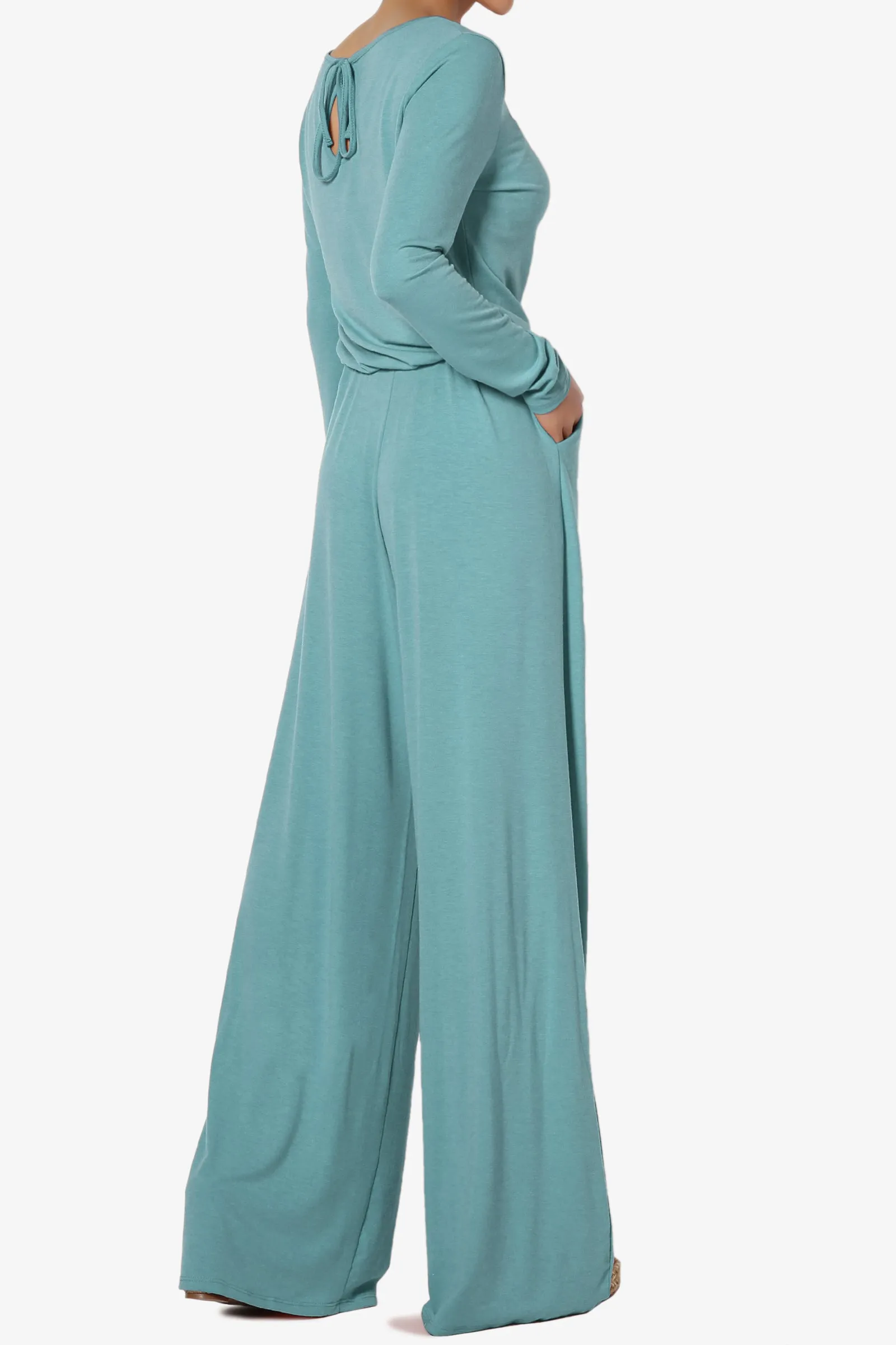 Xaren Long Sleeve Lounge Jumpsuit TALL PLUS