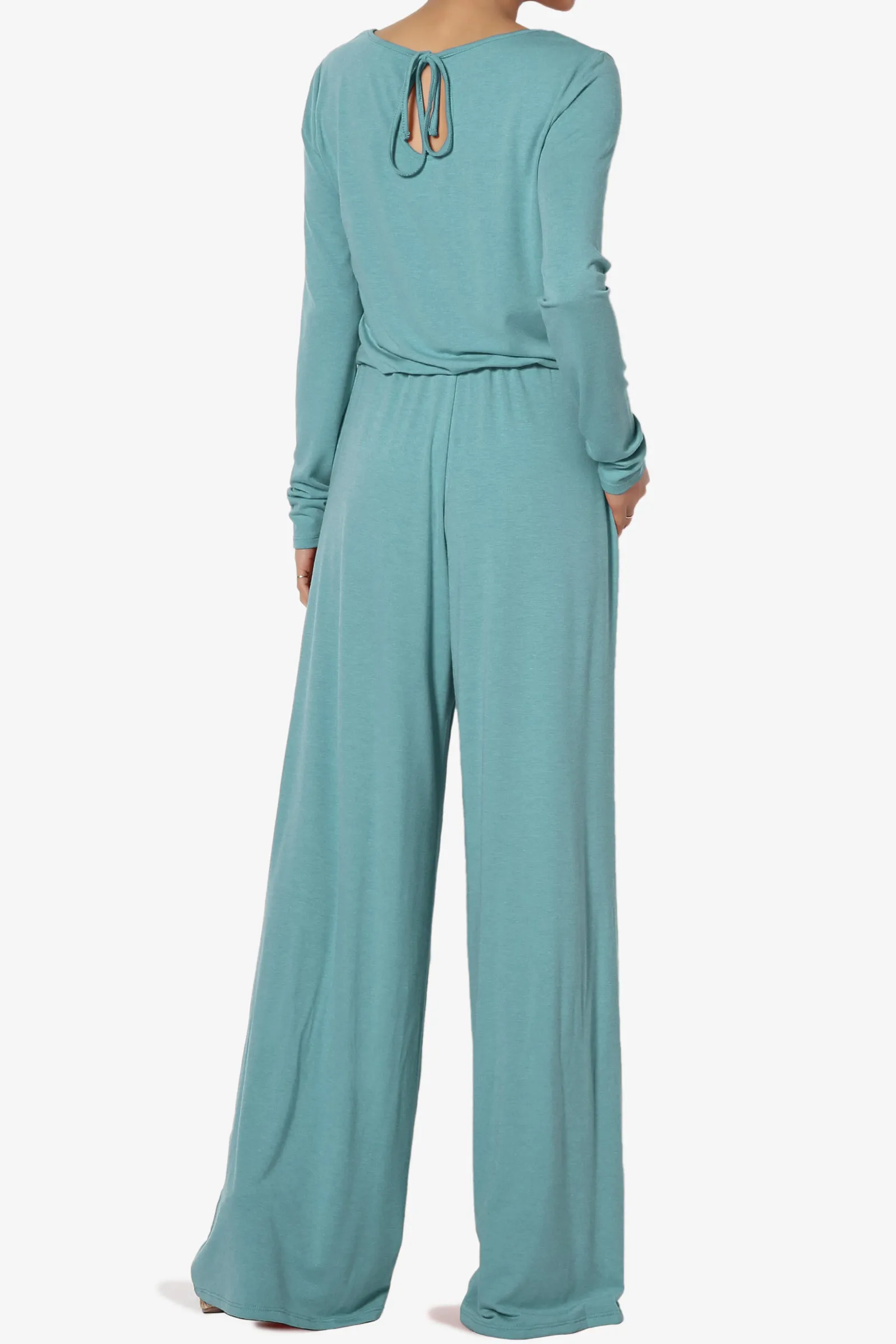 Xaren Long Sleeve Lounge Jumpsuit TALL PLUS